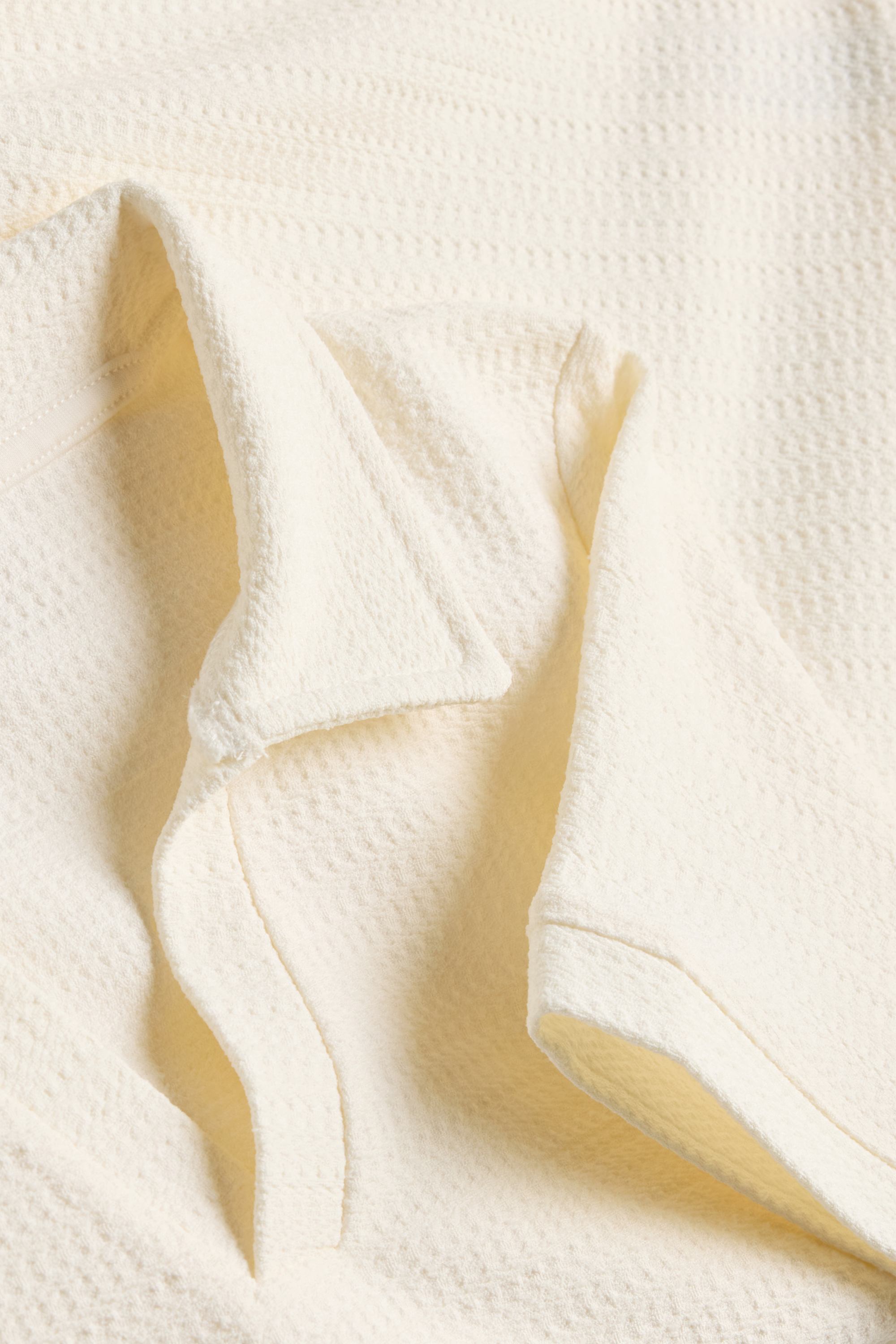 Polo shirt - textured creme