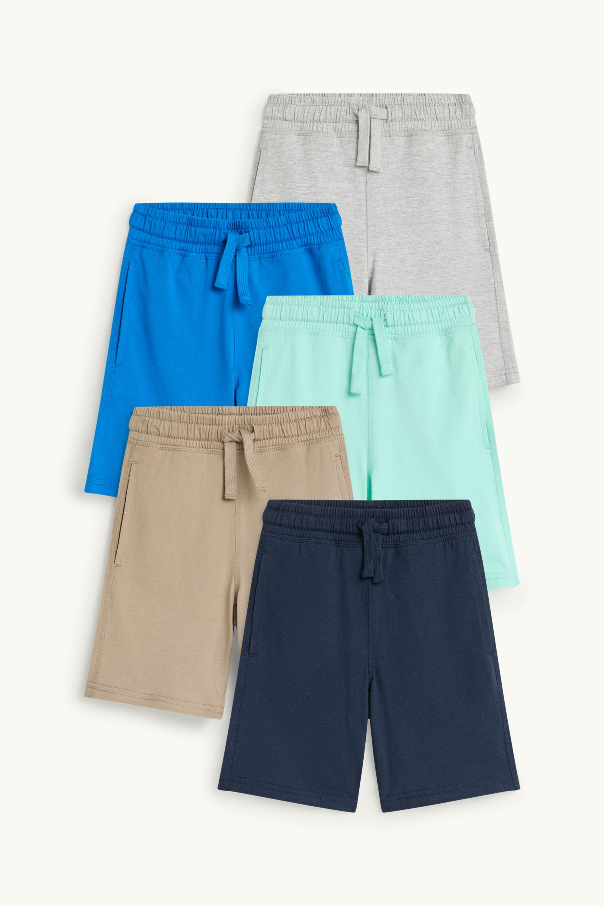 Multipack of 5 - sweat shorts blue