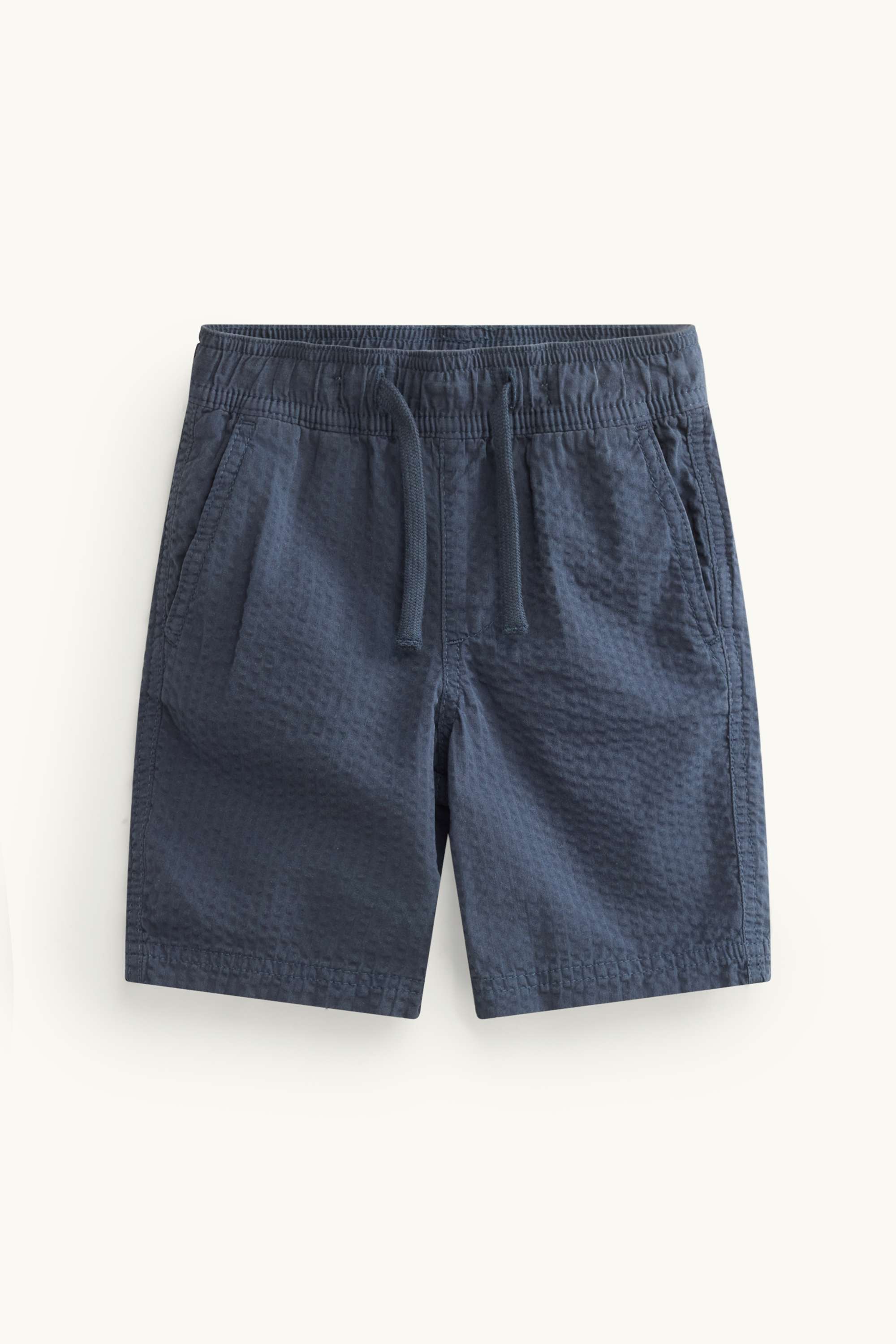 Bermuda shorts - textured blue