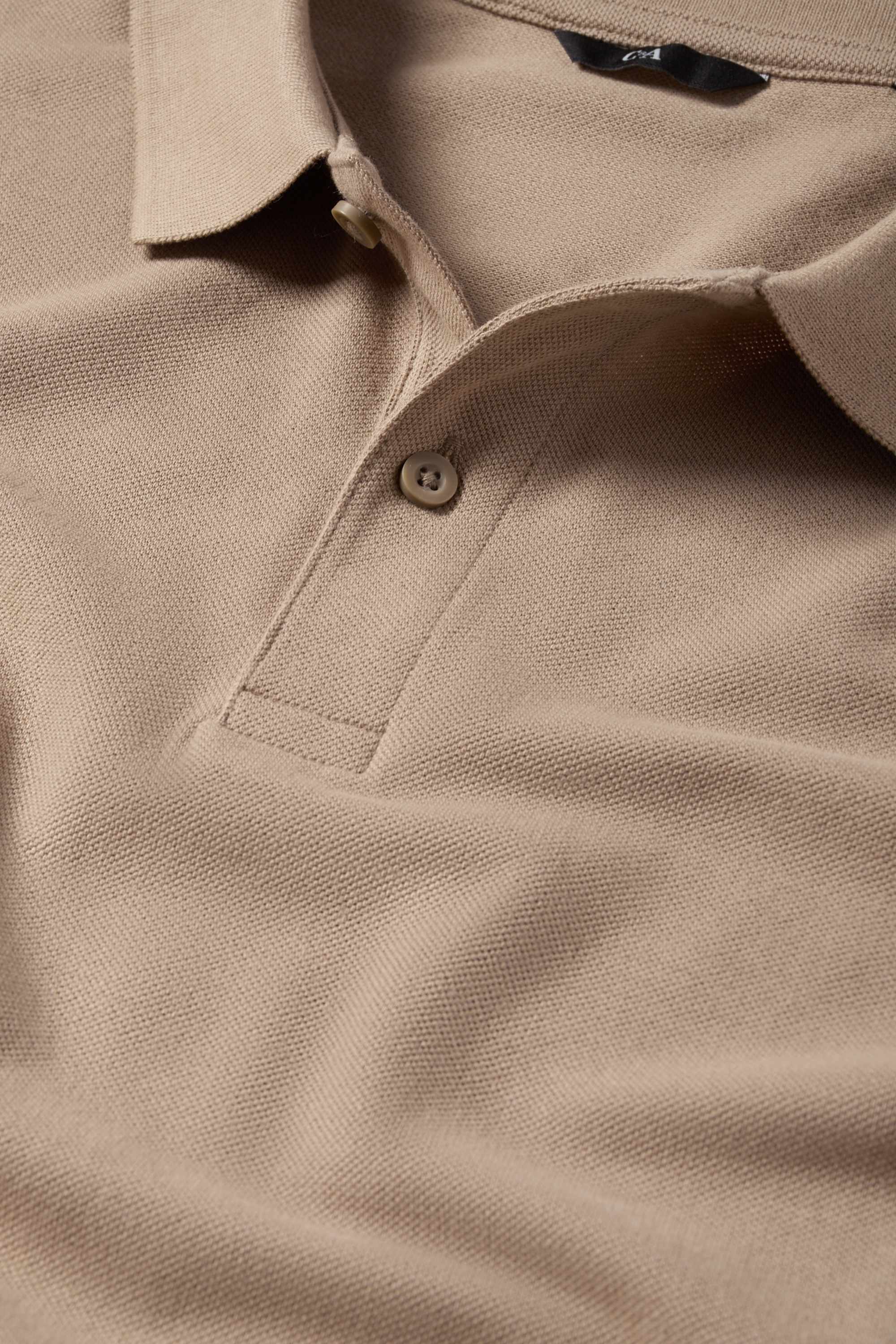 Polo shirt - regular fit taupe