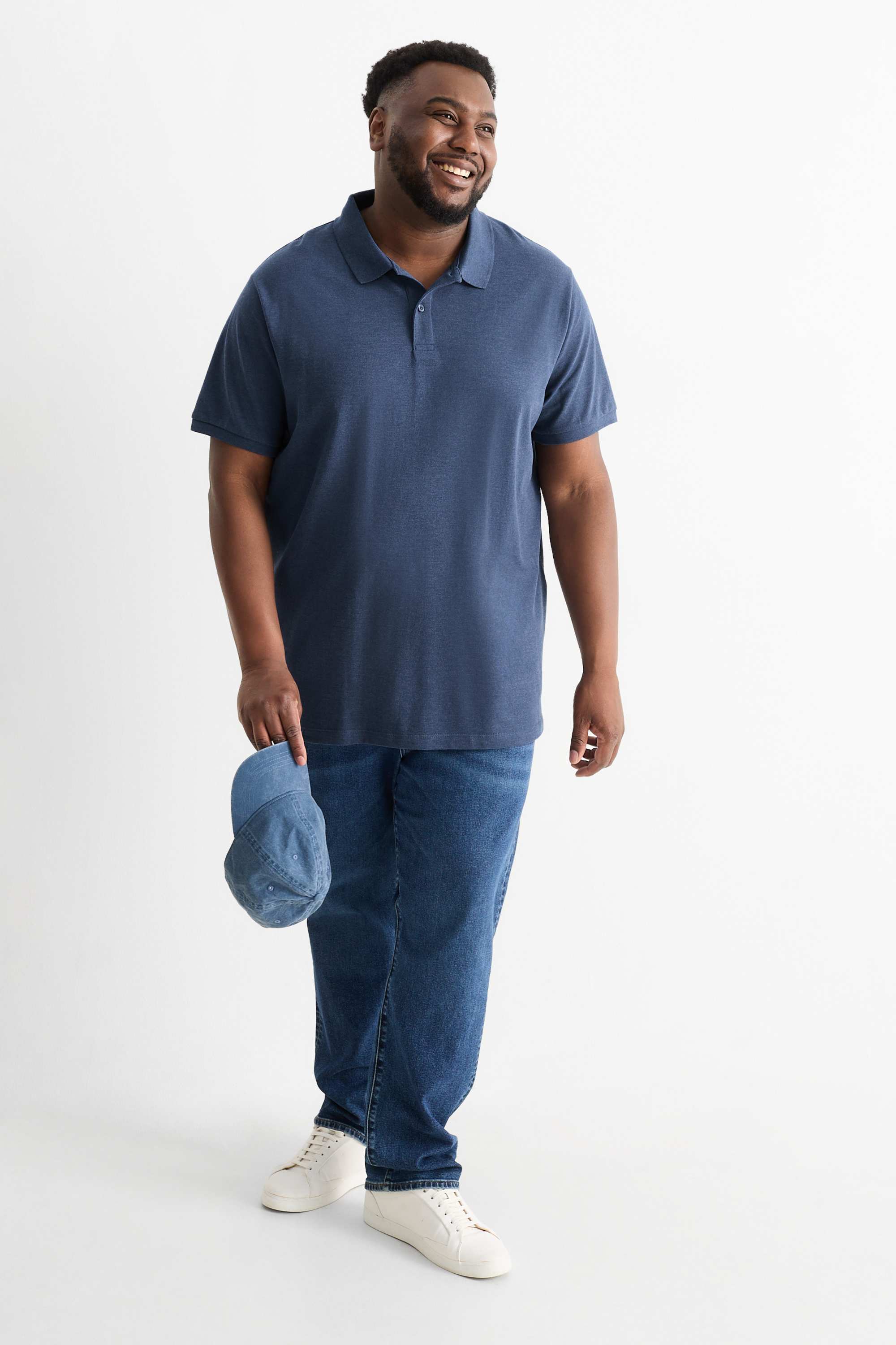 Polo shirt - regular fit dark blue
