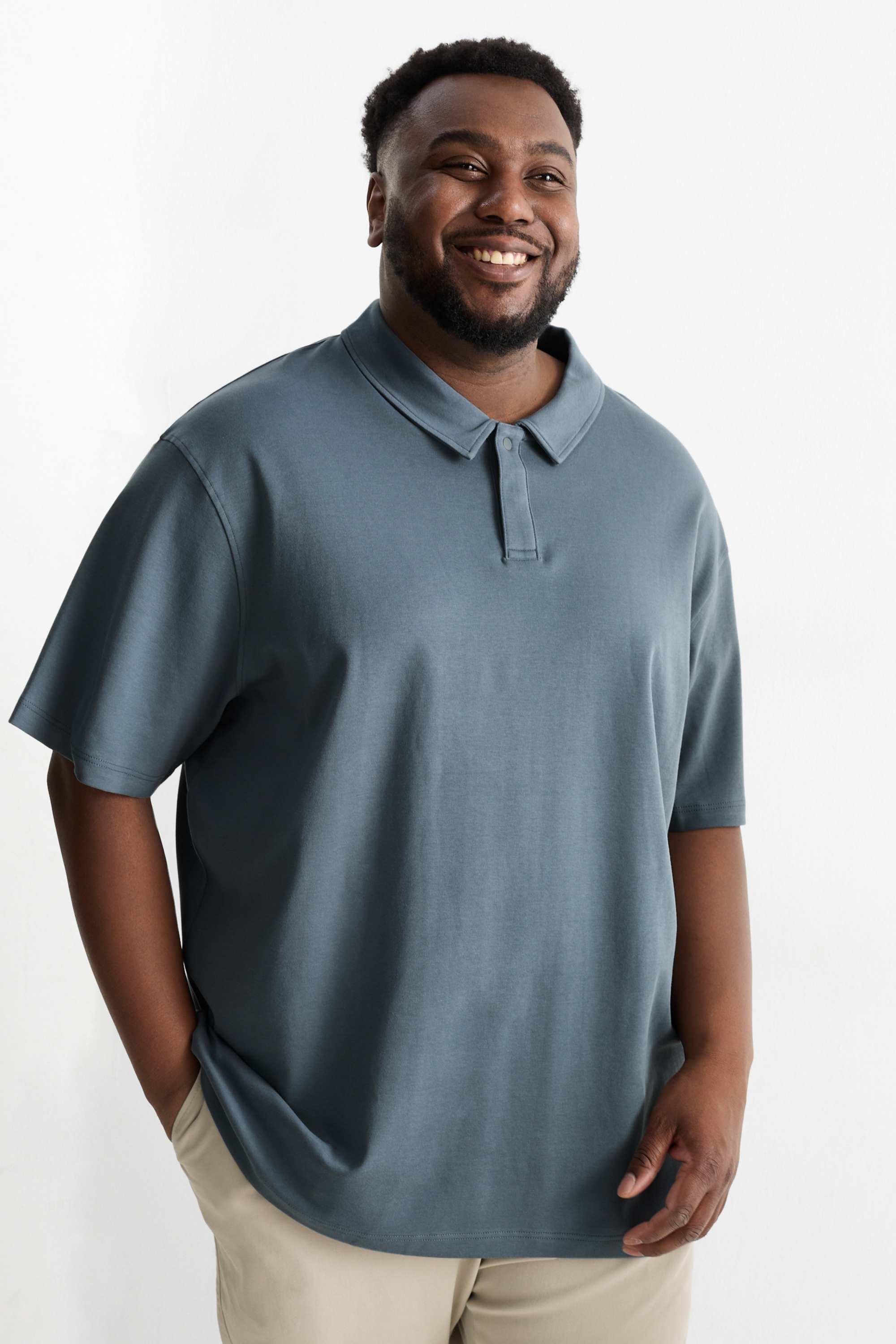 Polo shirt - regular fit blue