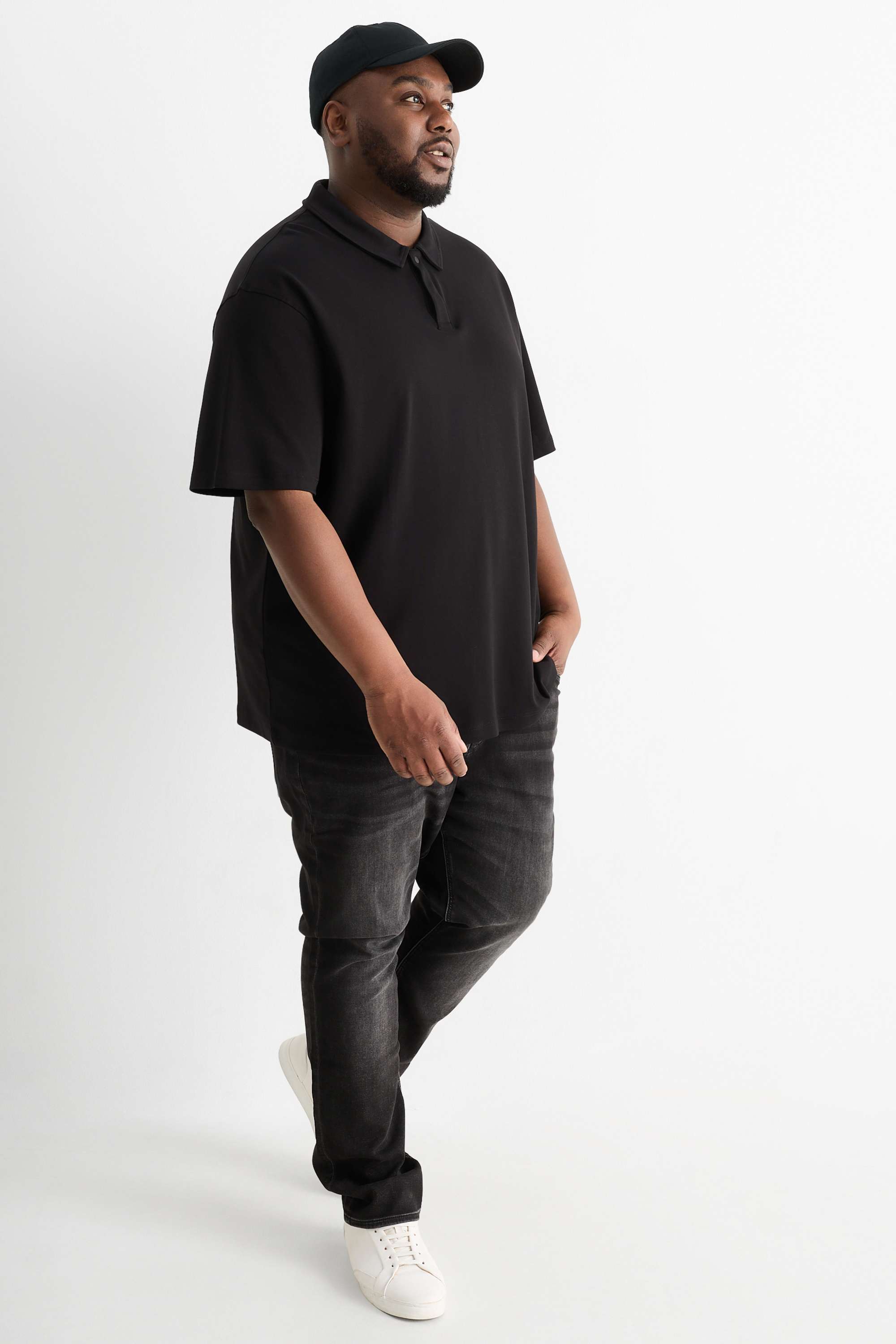 Polo shirt - regular fit black