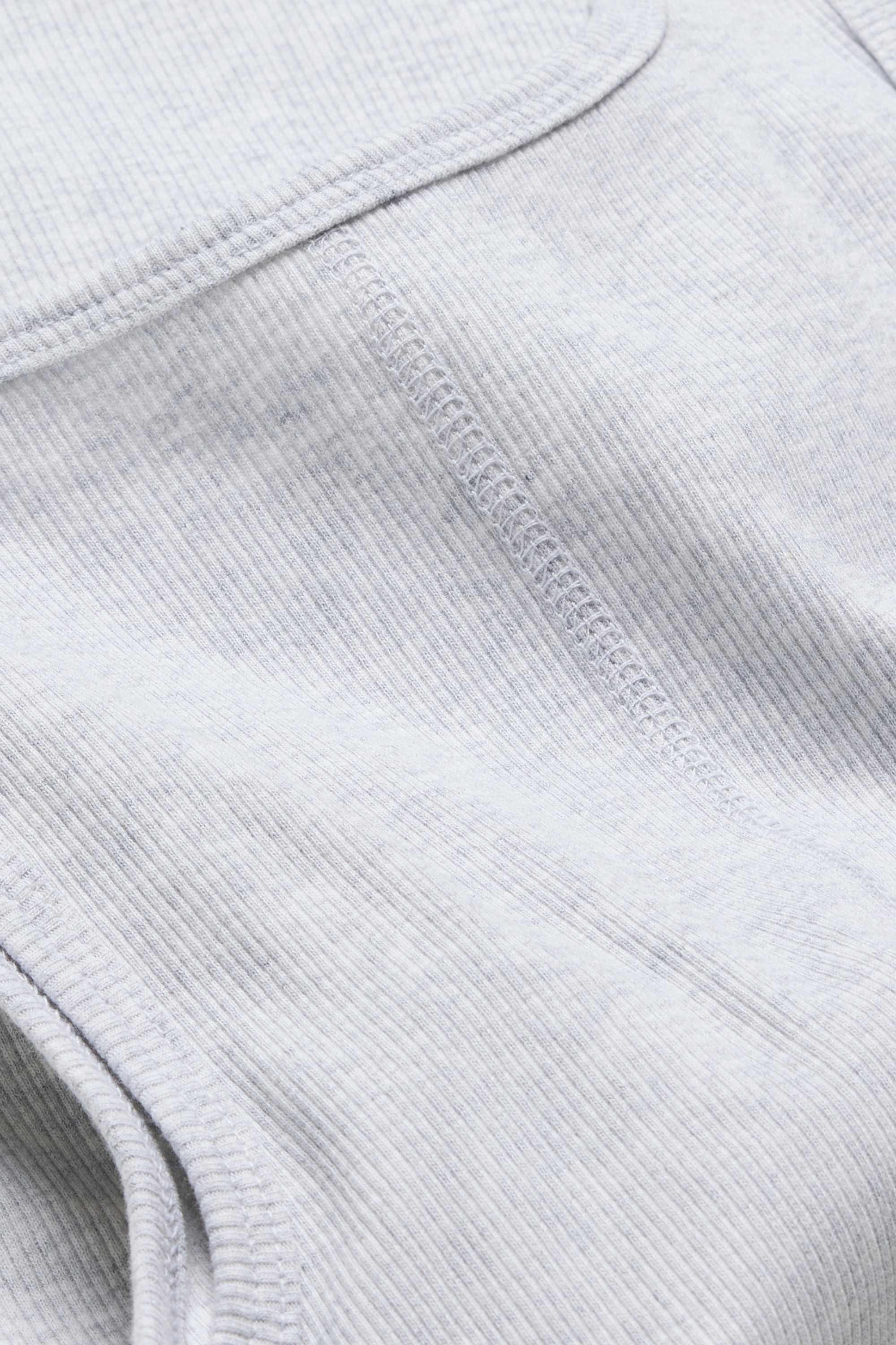 Top - ribbed gray