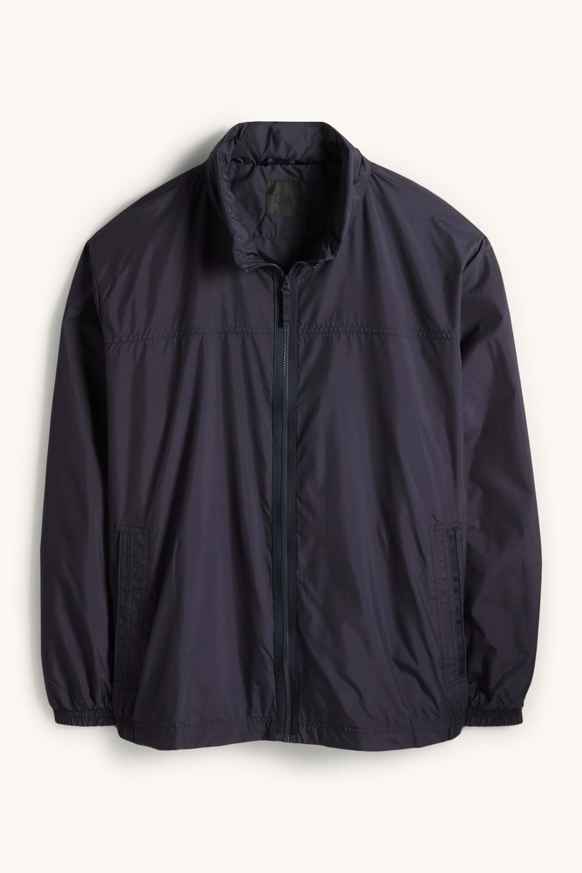 Bomber jacket with hood - water-repellent dark blue