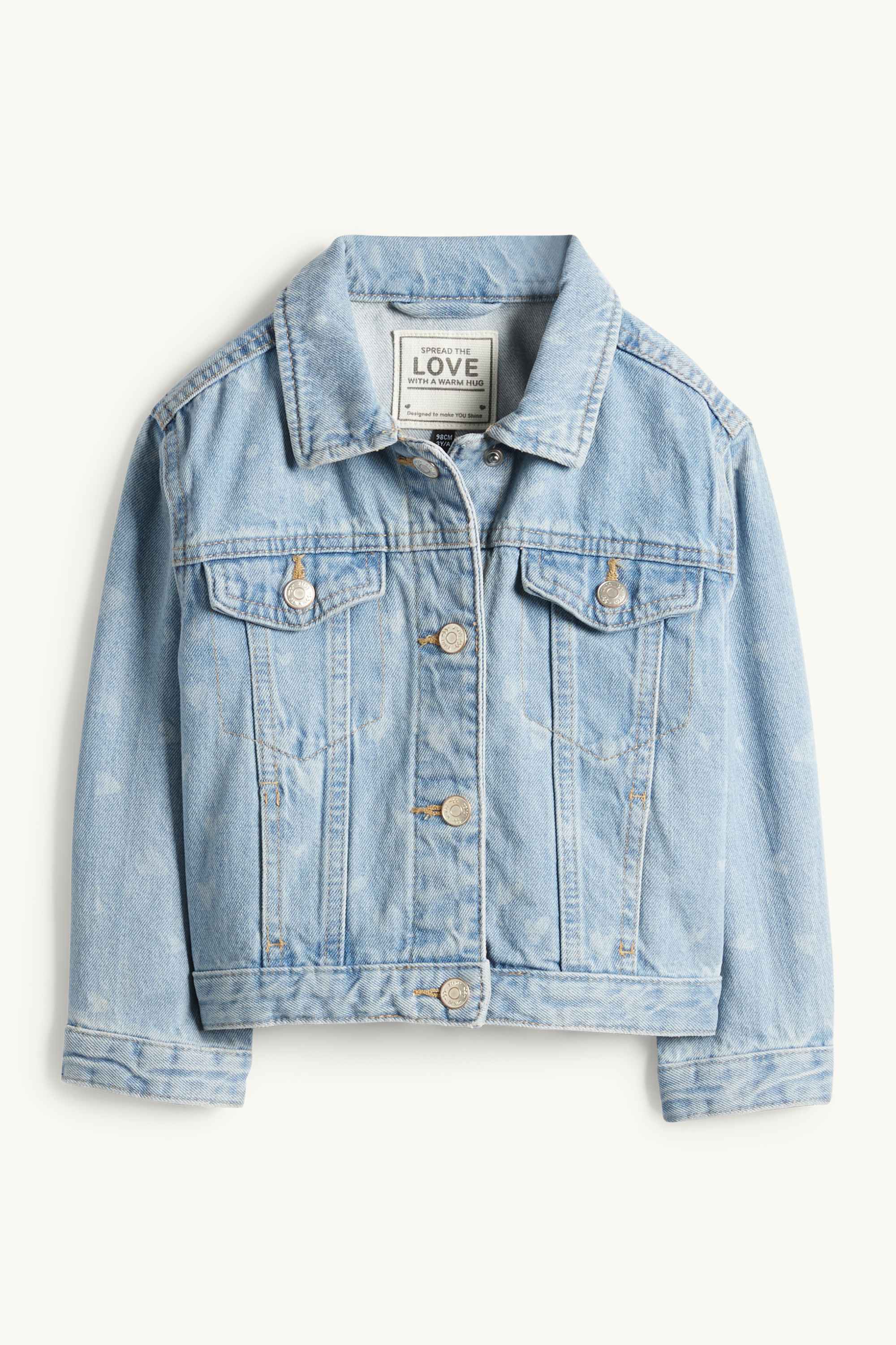 Heart - denim jacket light blue