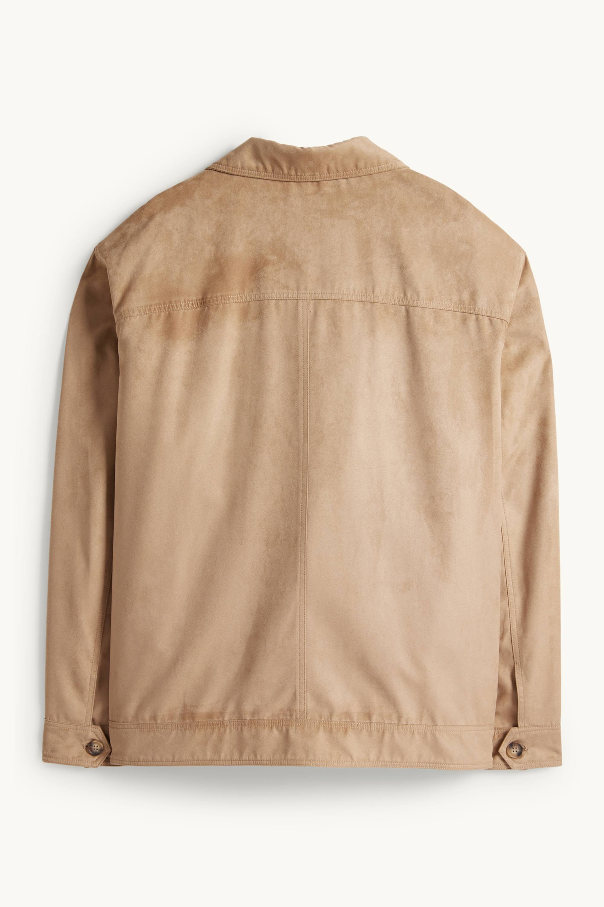 Jacket - faux suede light brown