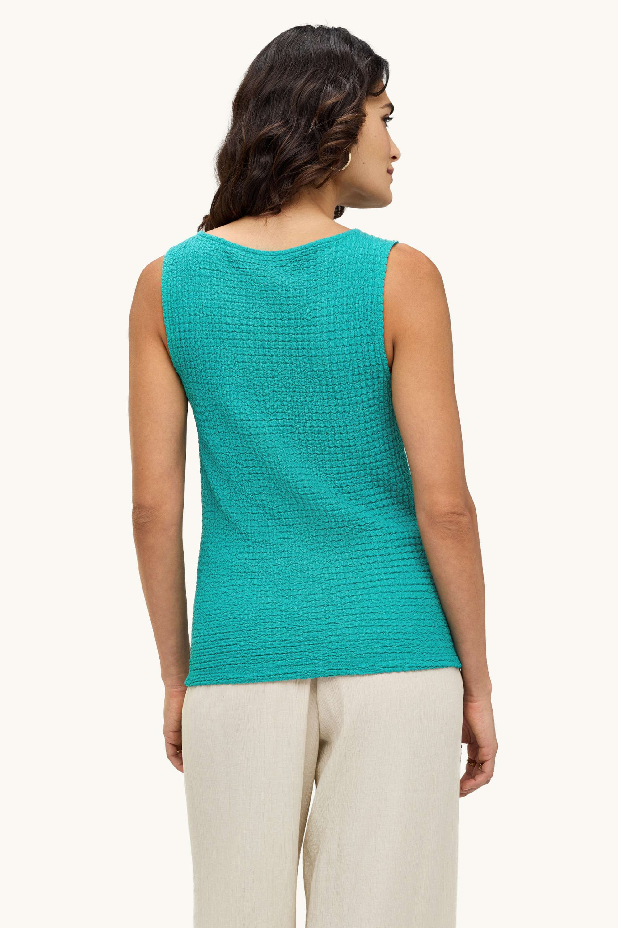 Top - textured green