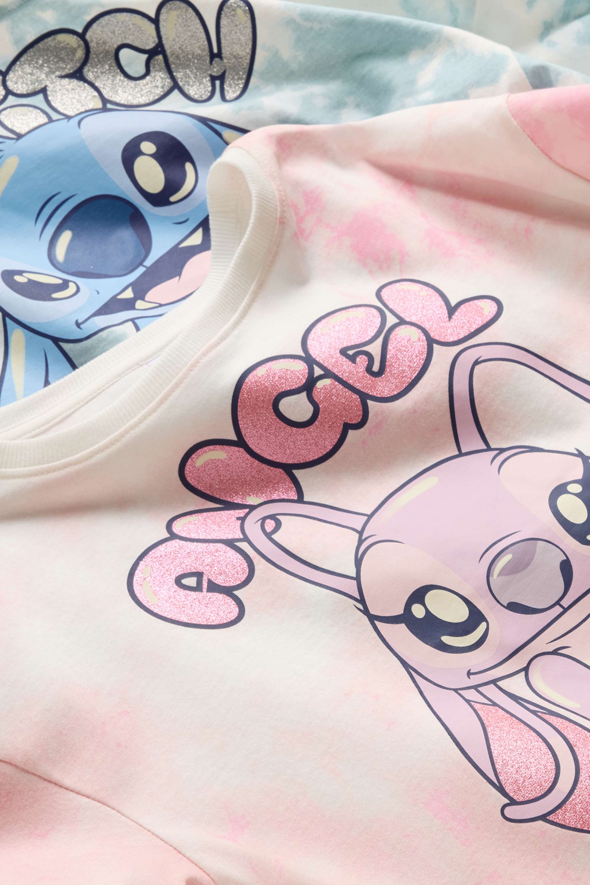 Multipack of 2 - Lilo & Stitch - short sleeve T-shirt - shiny white / light blue