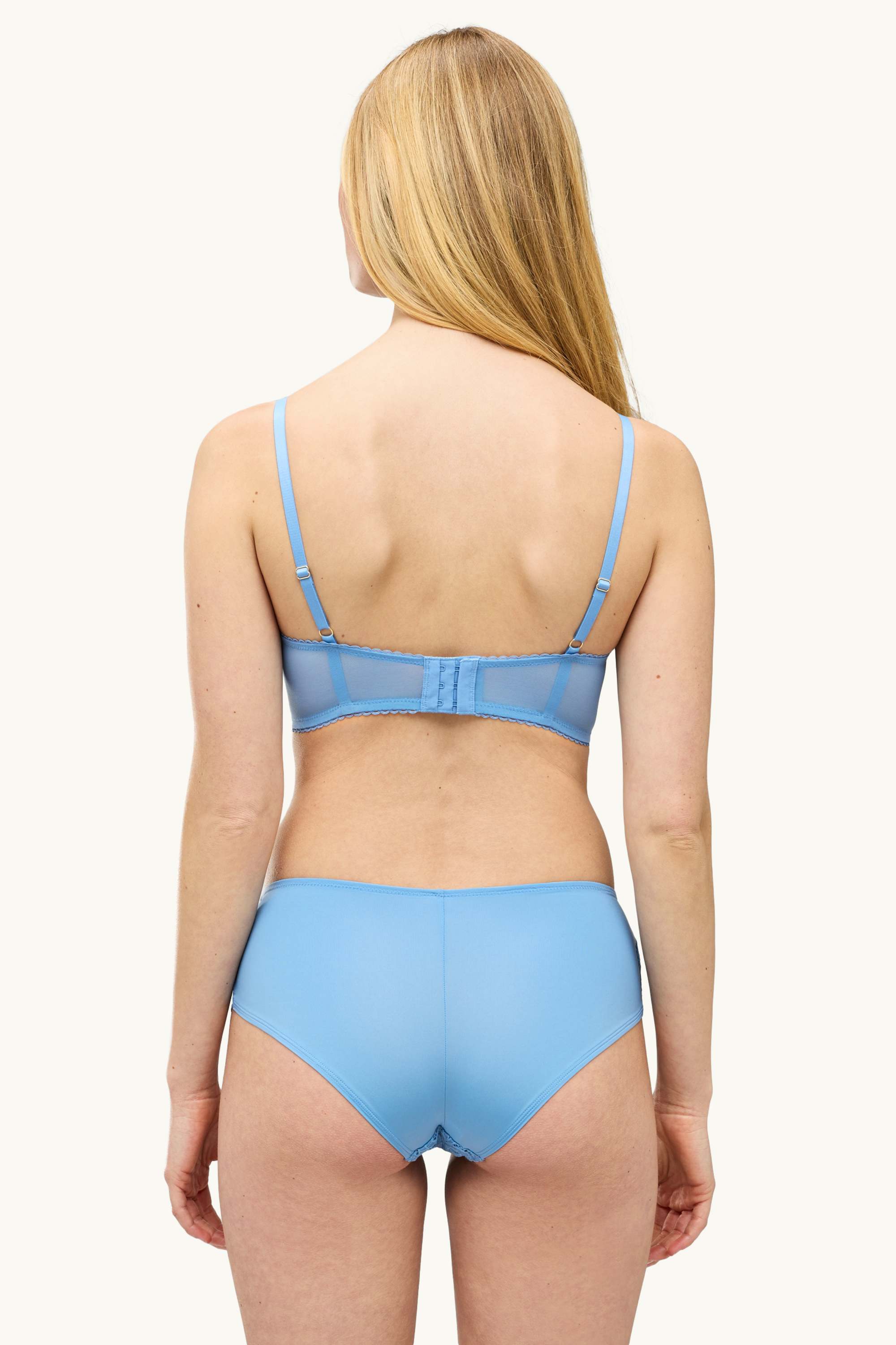 Underwire bra - DEMI - padded blue
