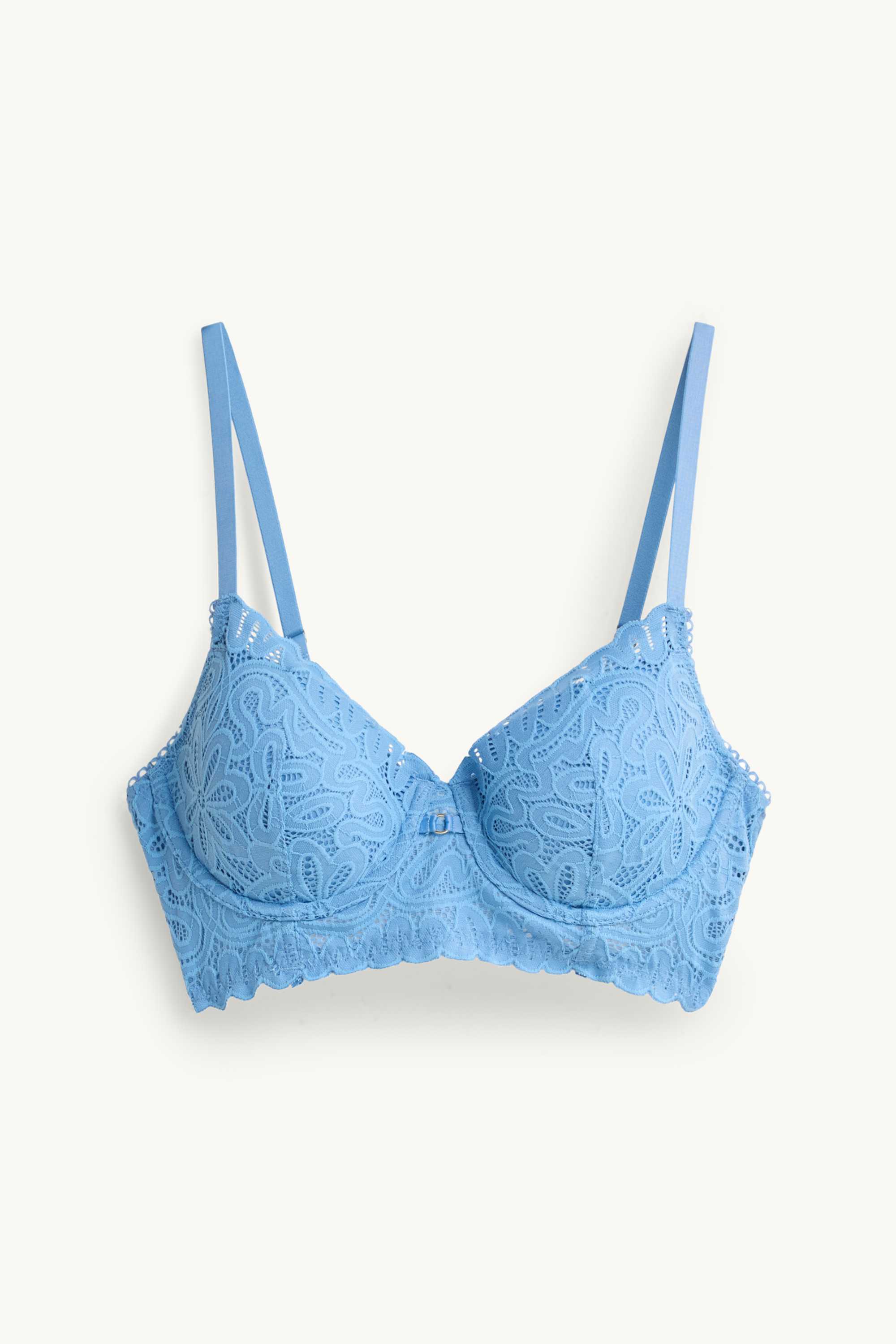 Underwire bra - DEMI - padded blue