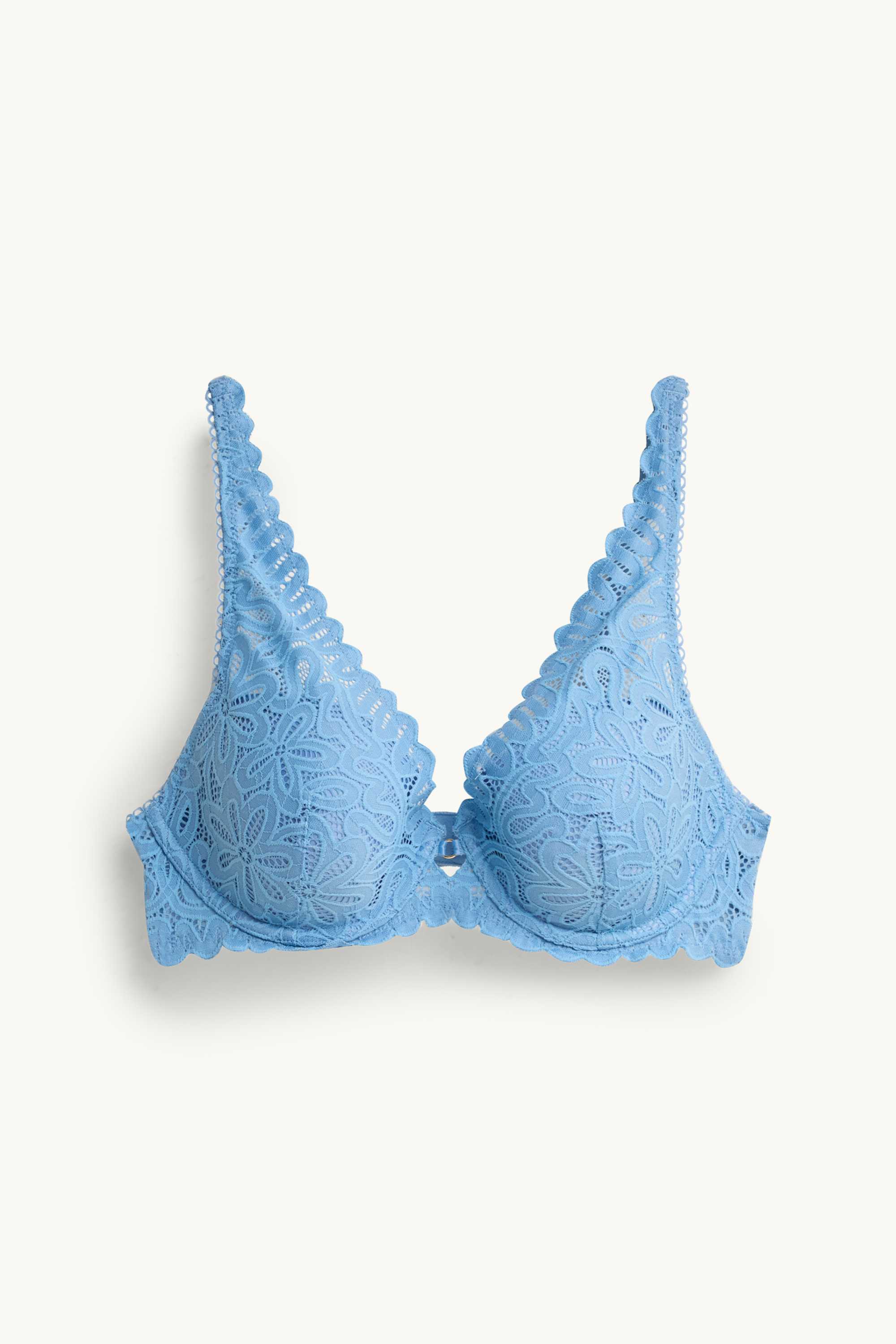 Underwire bra - PLUNGE - padded blue