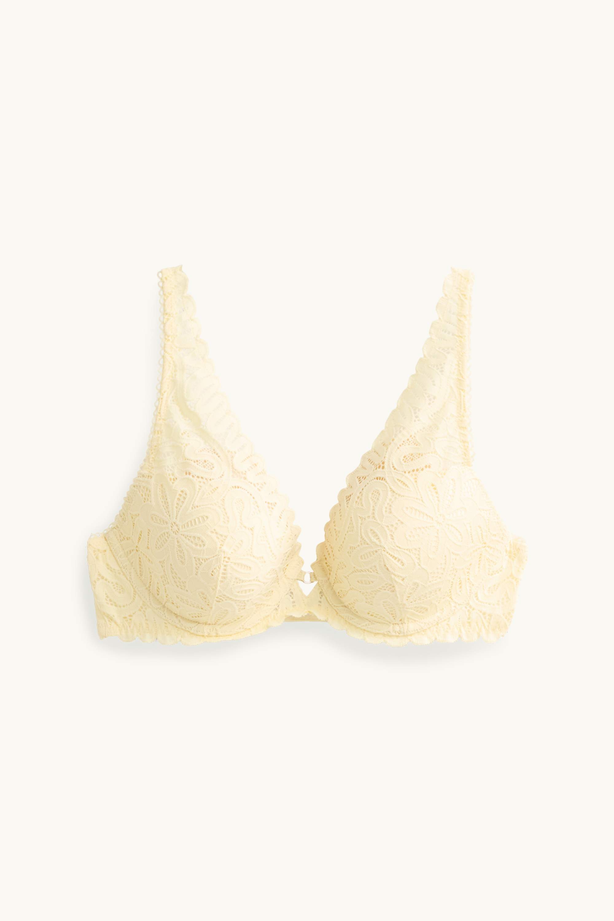 Underwire bra - PLUNGE - padded light yellow