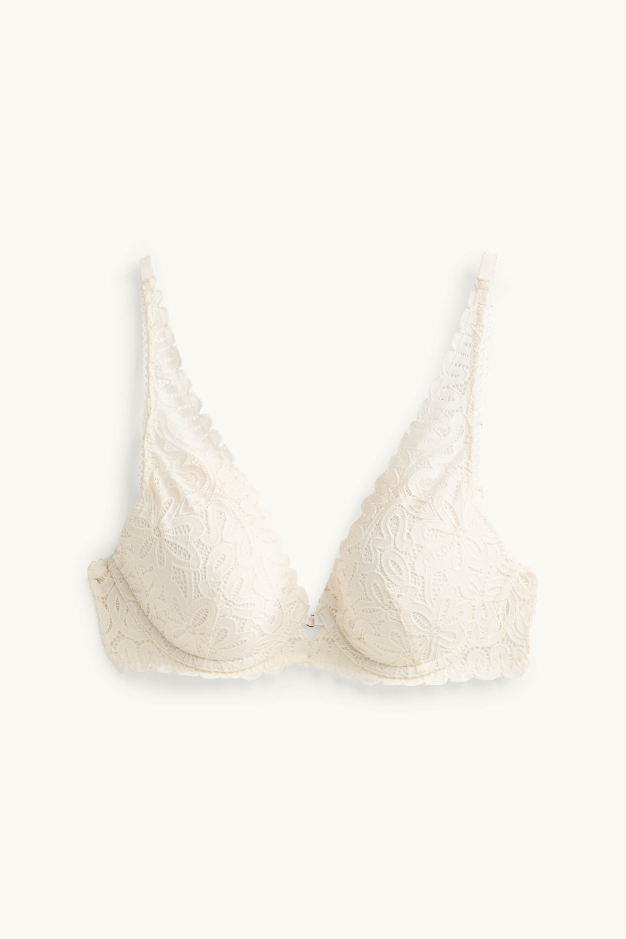 Underwire bra - PLUNGE - padded cremewhite
