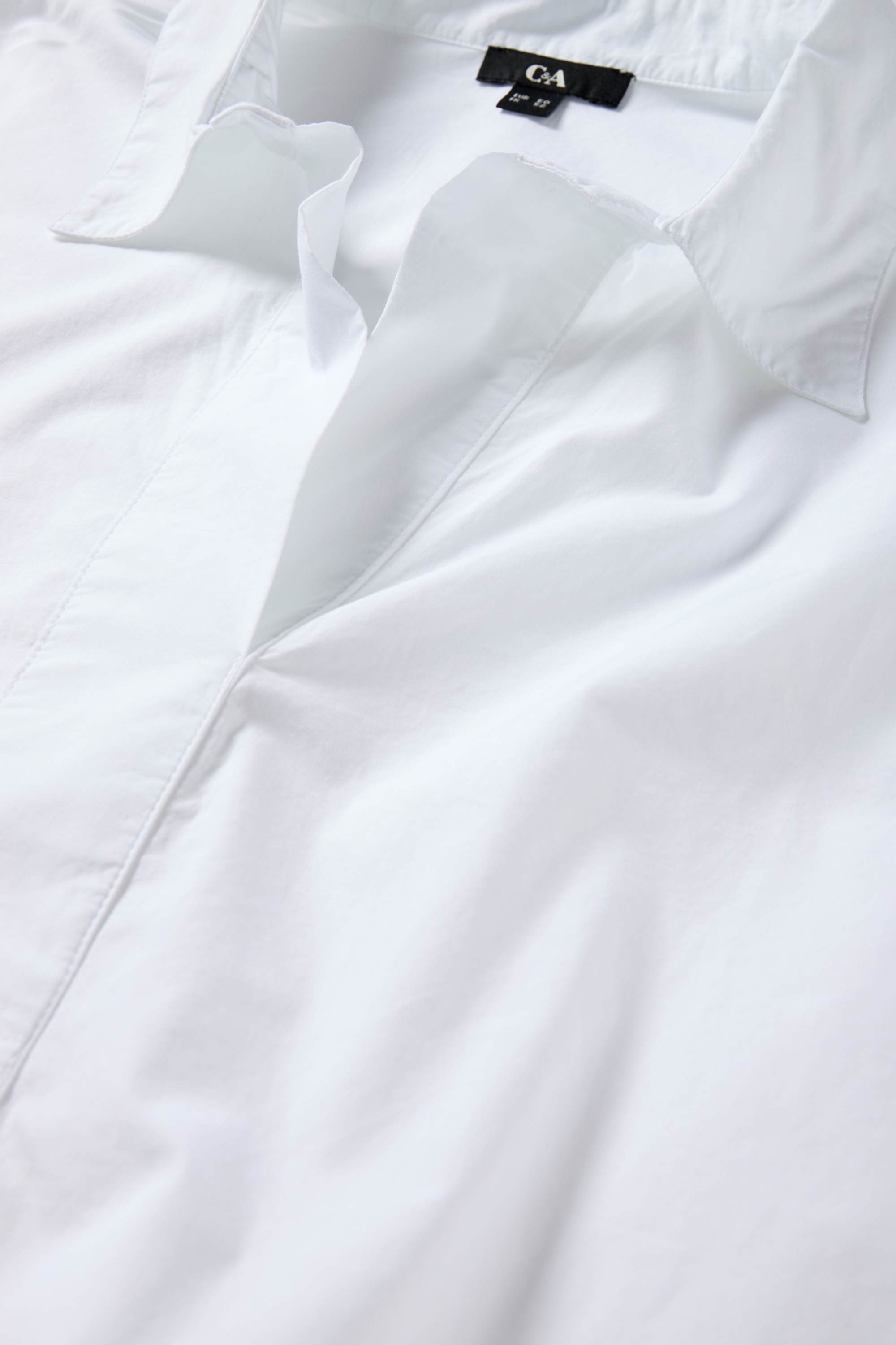 V-neck blouse white