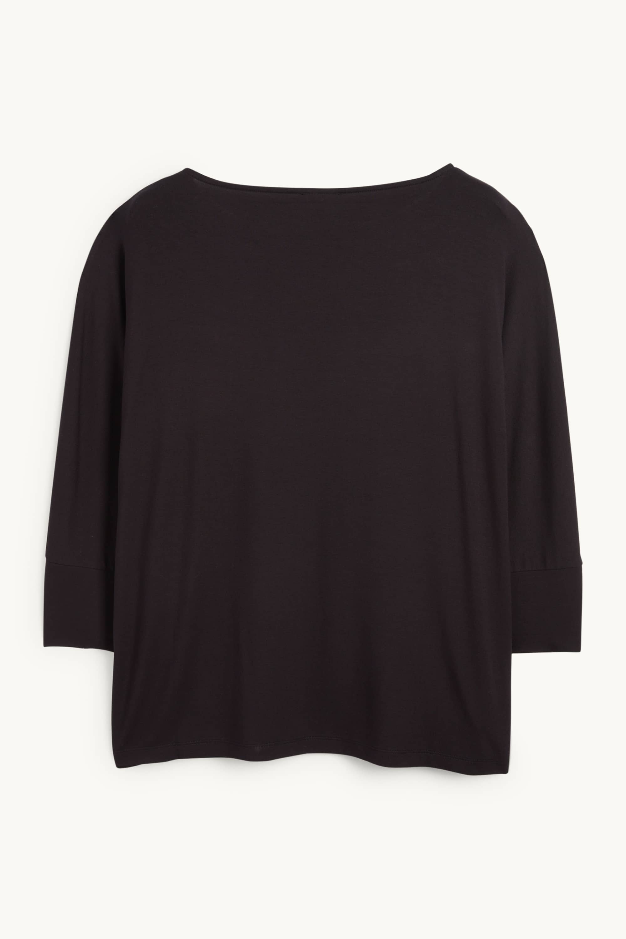 Long sleeve top - regular fit black