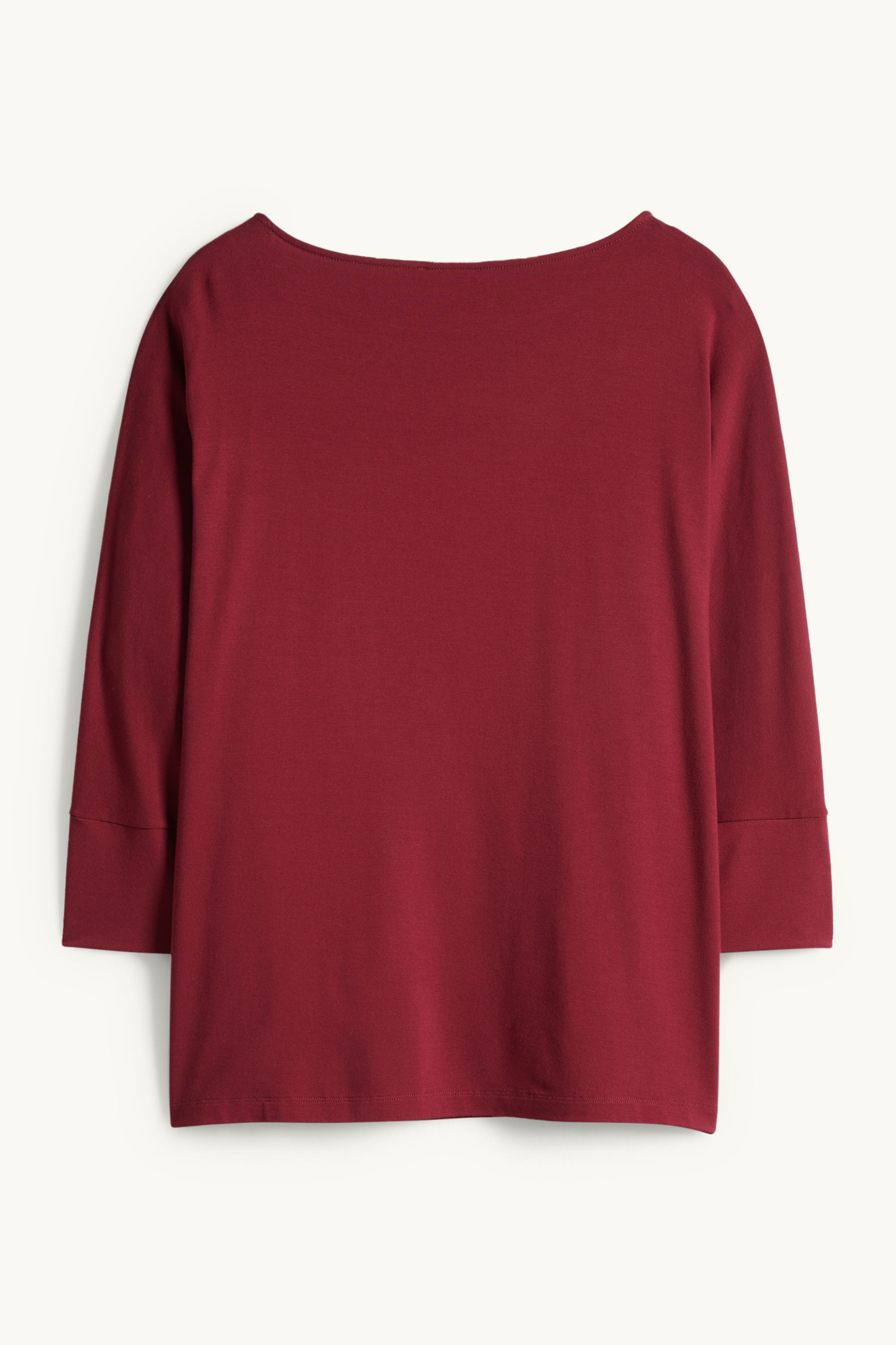 Long sleeve top - regular fit dark red