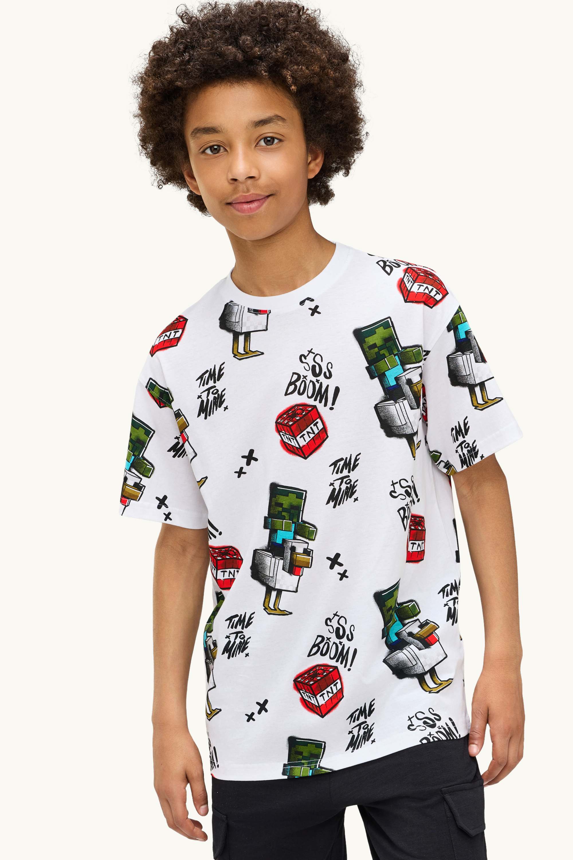Multipack of 2 - Minecraft - short sleeve T-shirt white