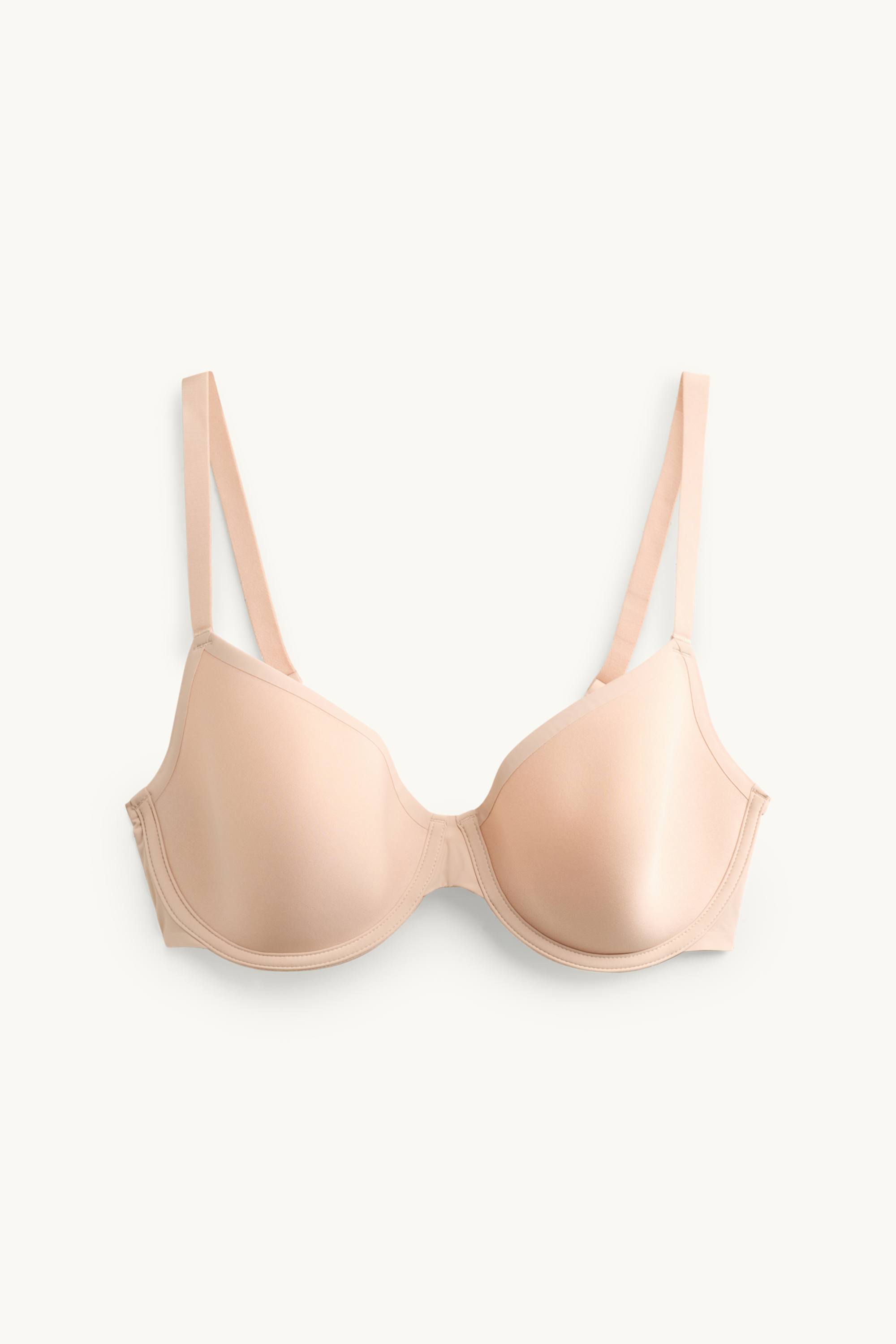 Underwire spacer bra - FULL COVERAGE - padded beige