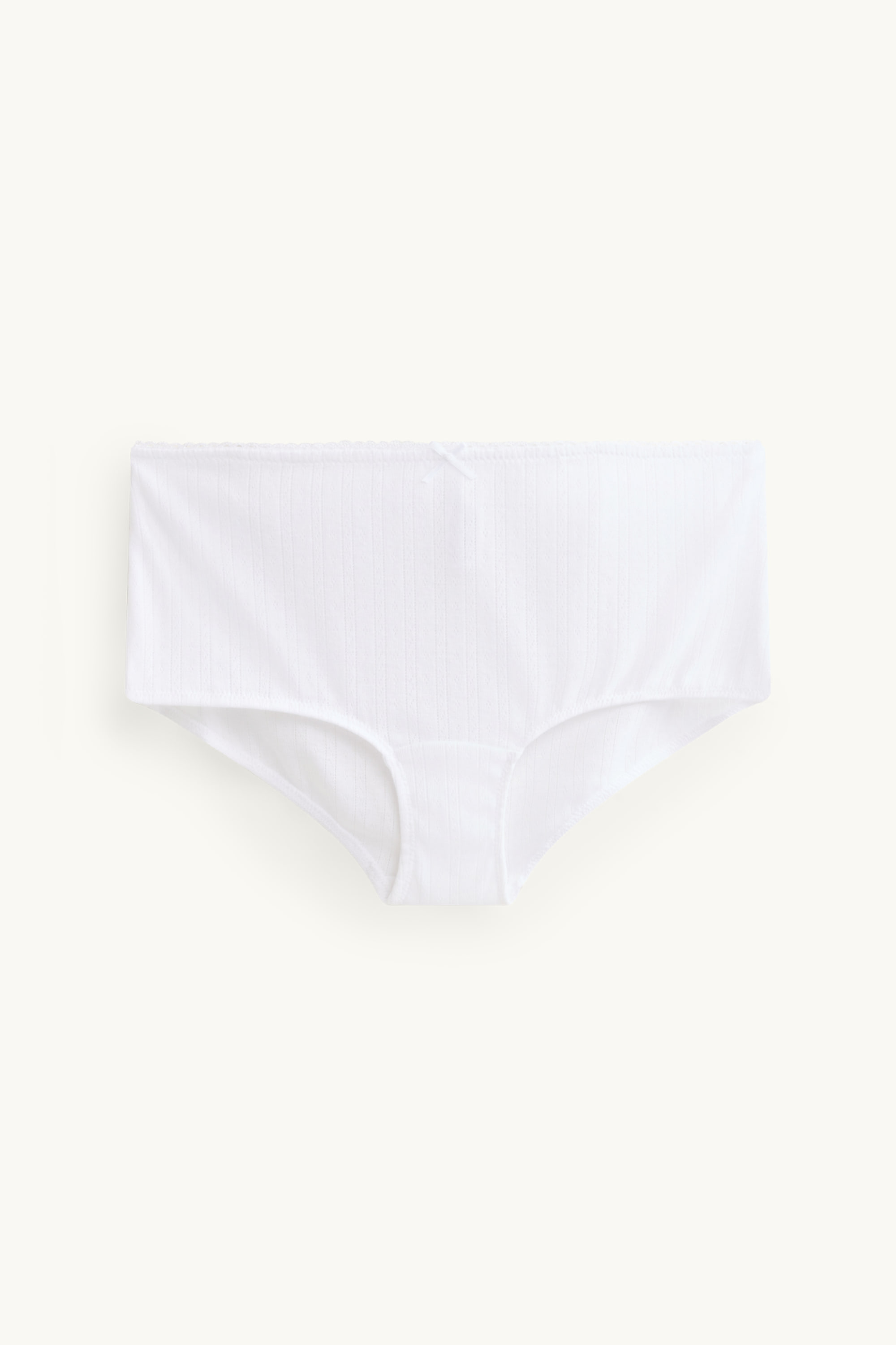 Pointelle shorts white