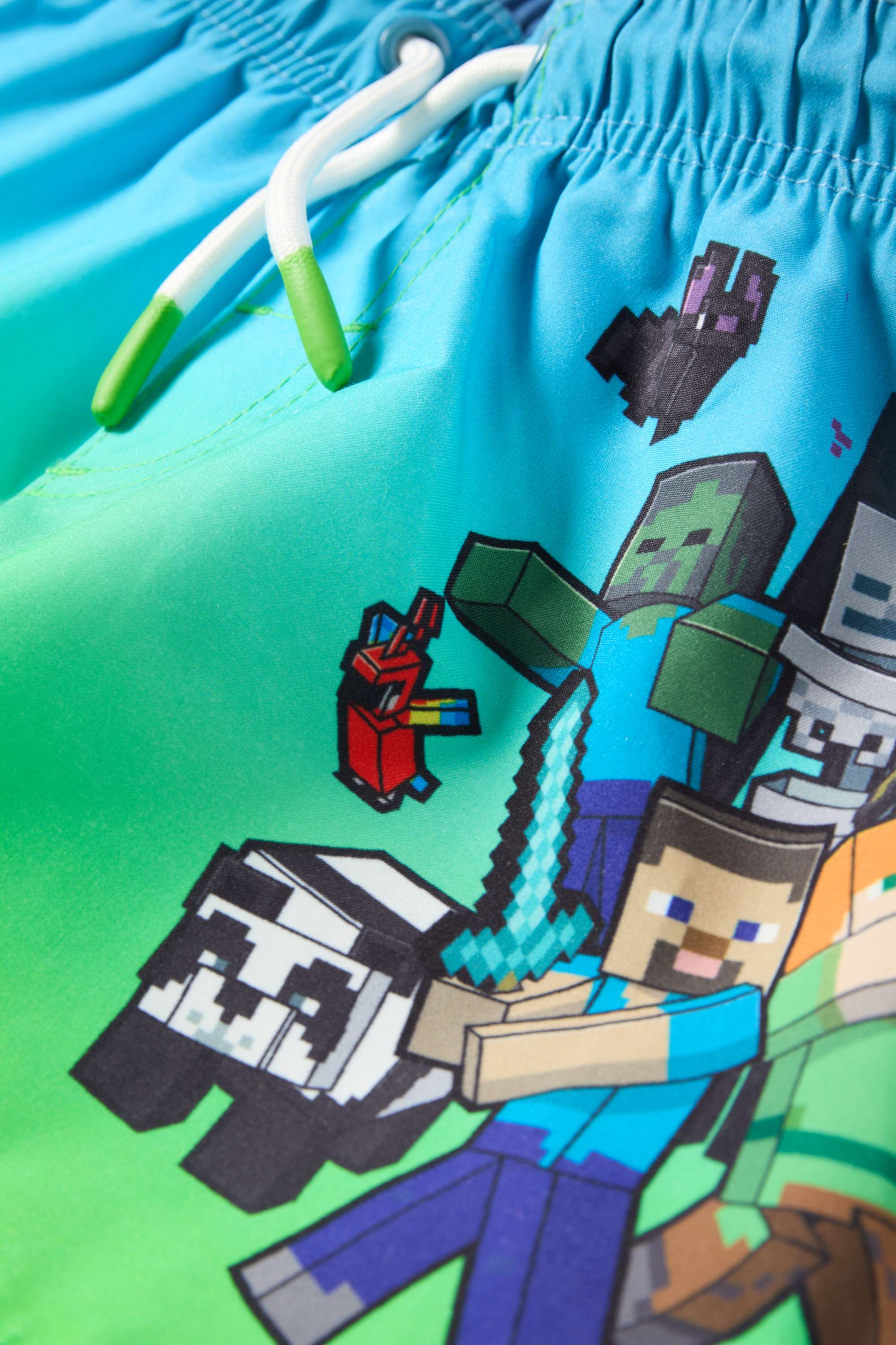 Minecraft - swim shorts light green