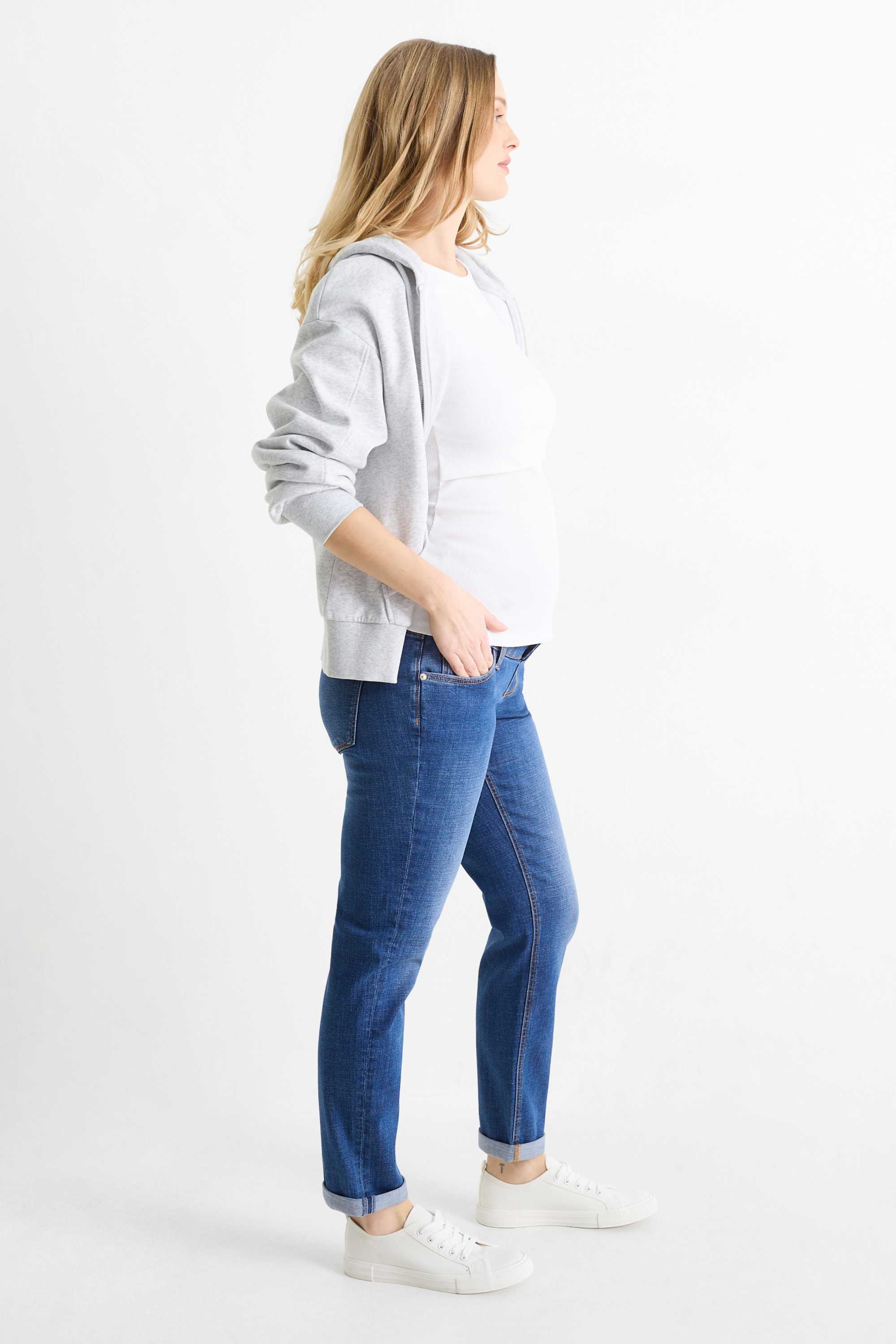 Maternity jeans - jegging jeans - LYCRA® blue denim