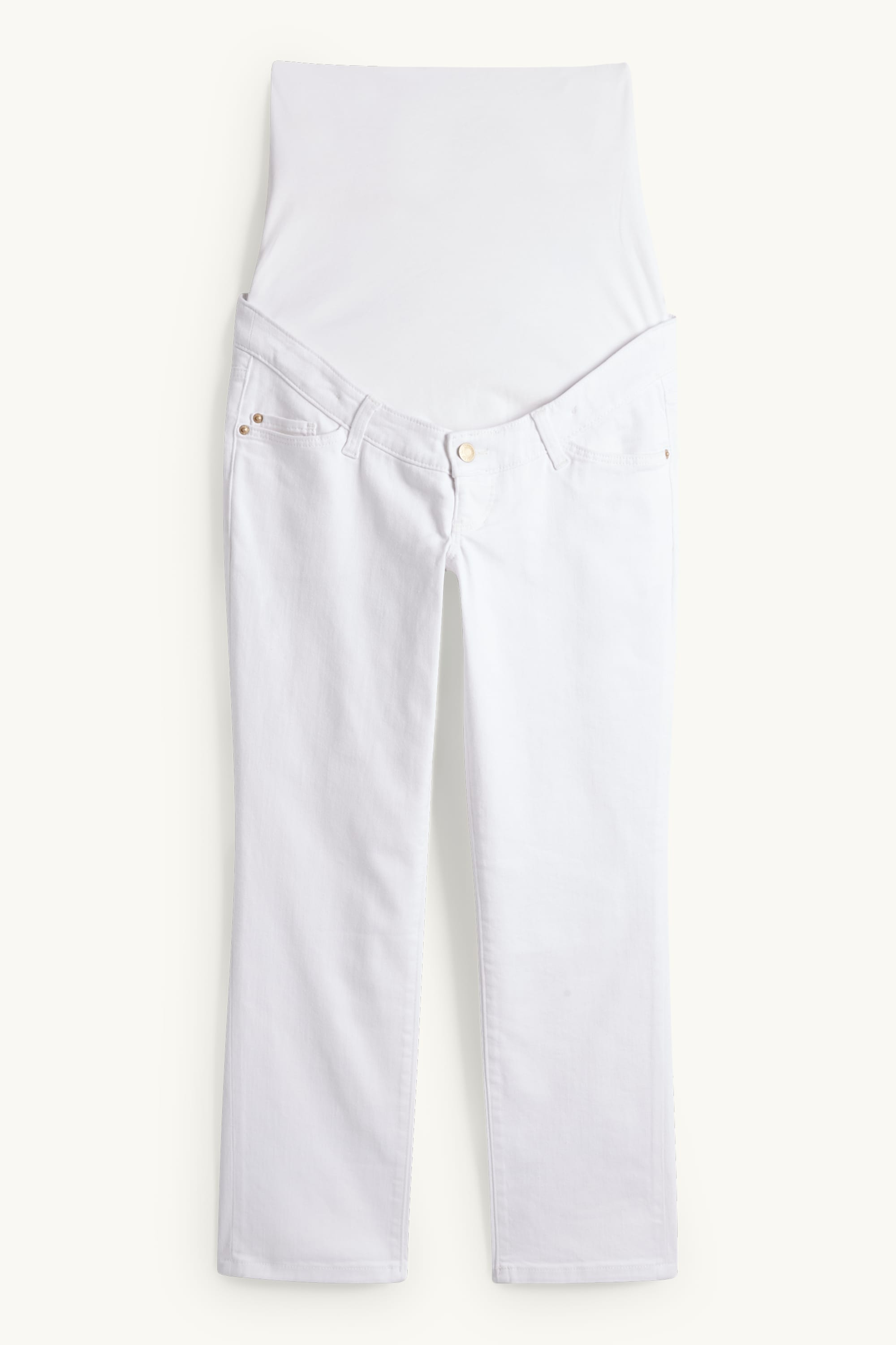 Maternity jeans - straight jeans white