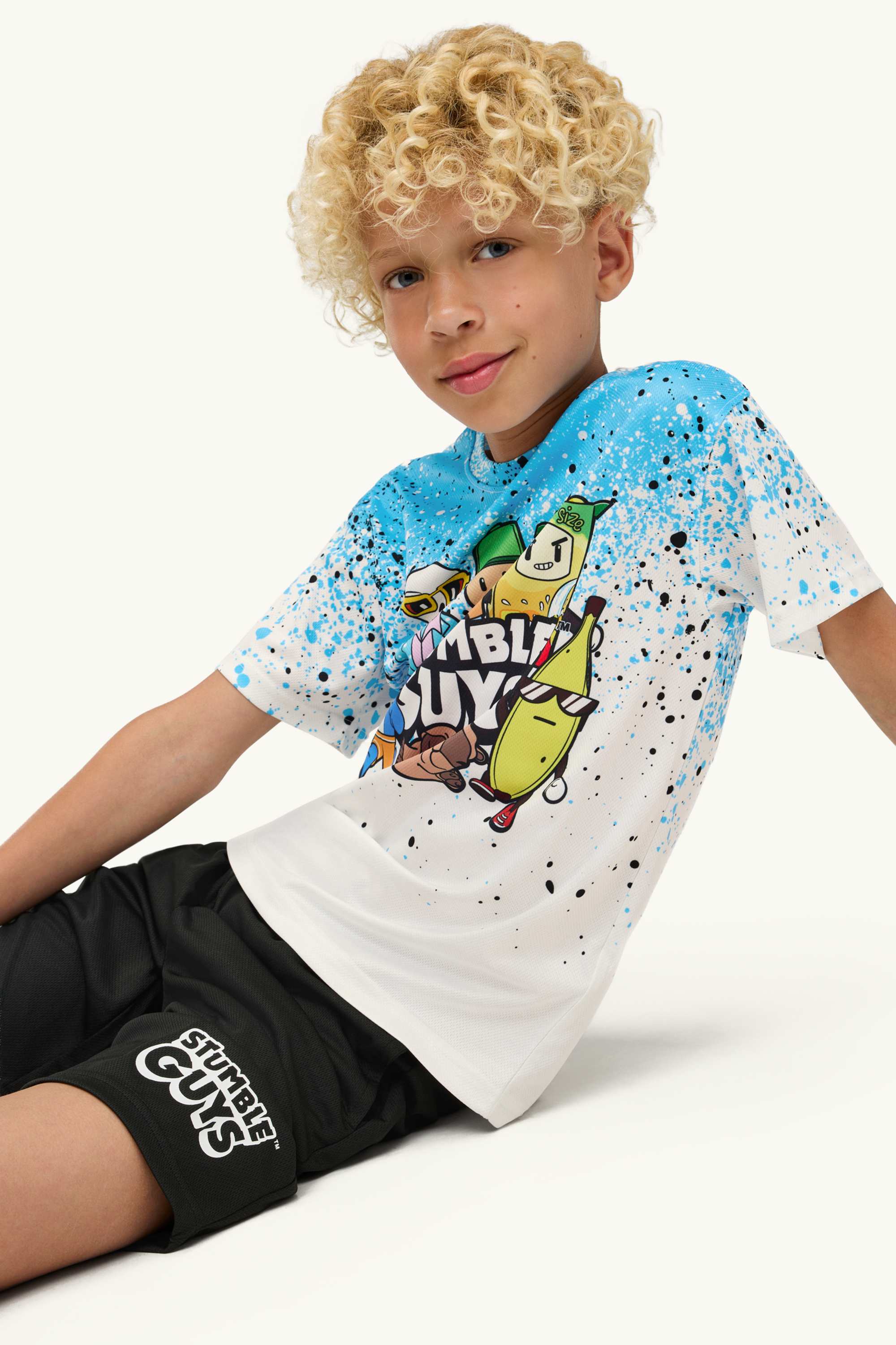 Stumble Guys - short pyjamas - 2 piece black / white