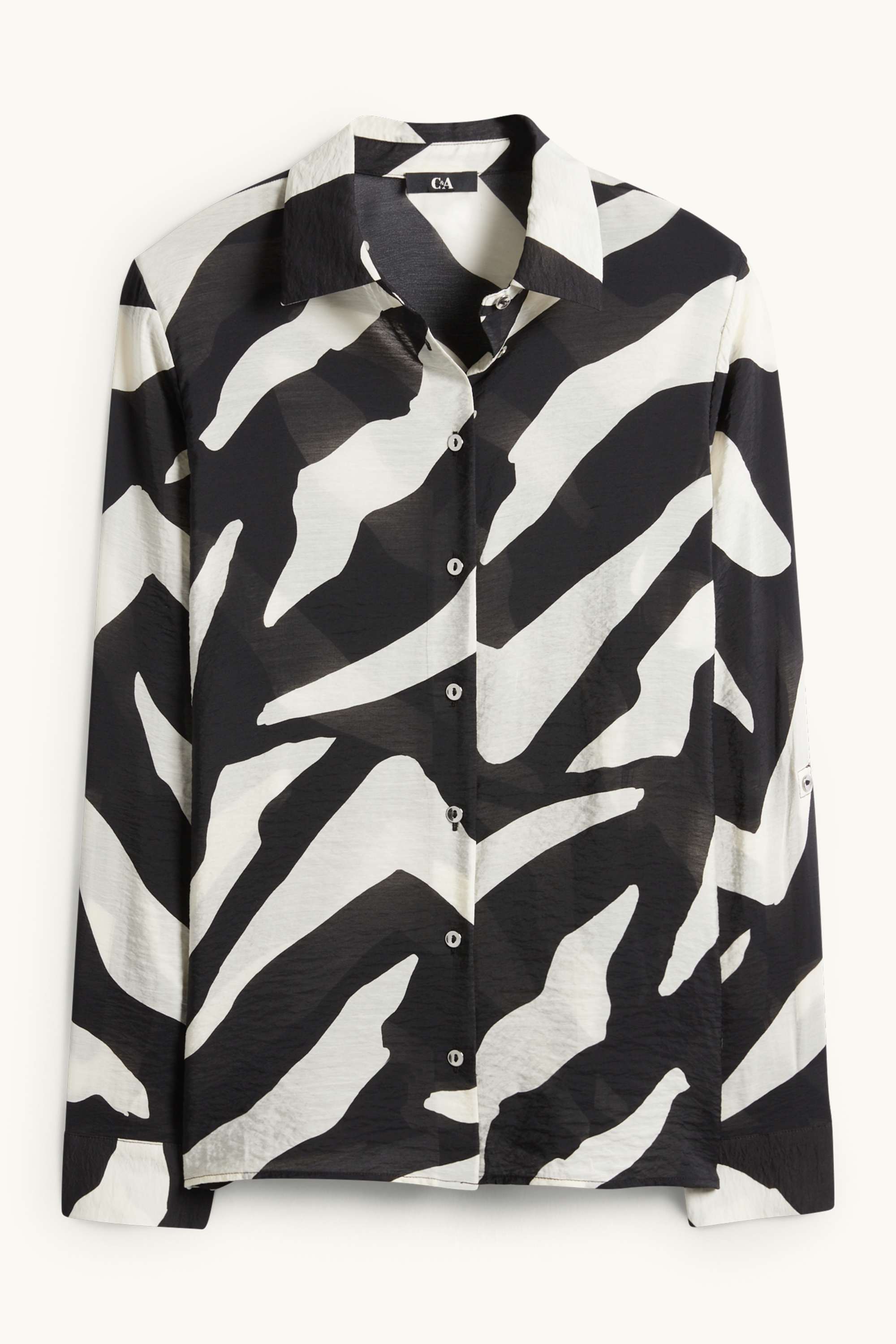 Shirt blouse - patterned white / black
