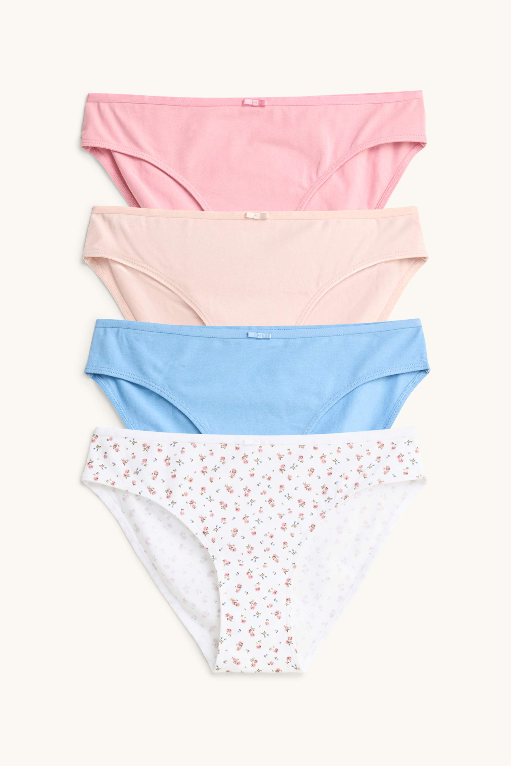 Multipack of 4 - knickers rose / blue