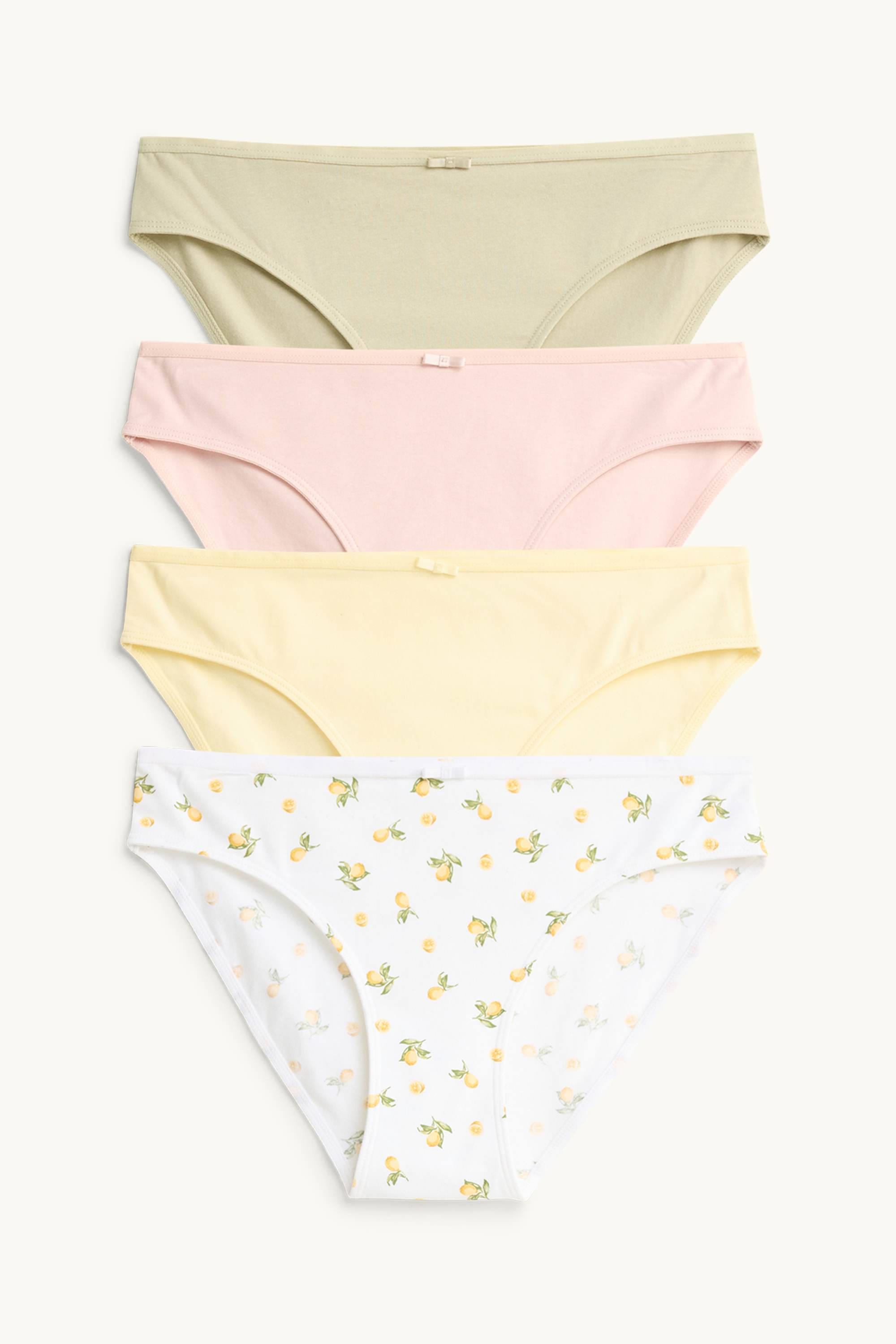 Multipack of 4 - knickers white / yellow