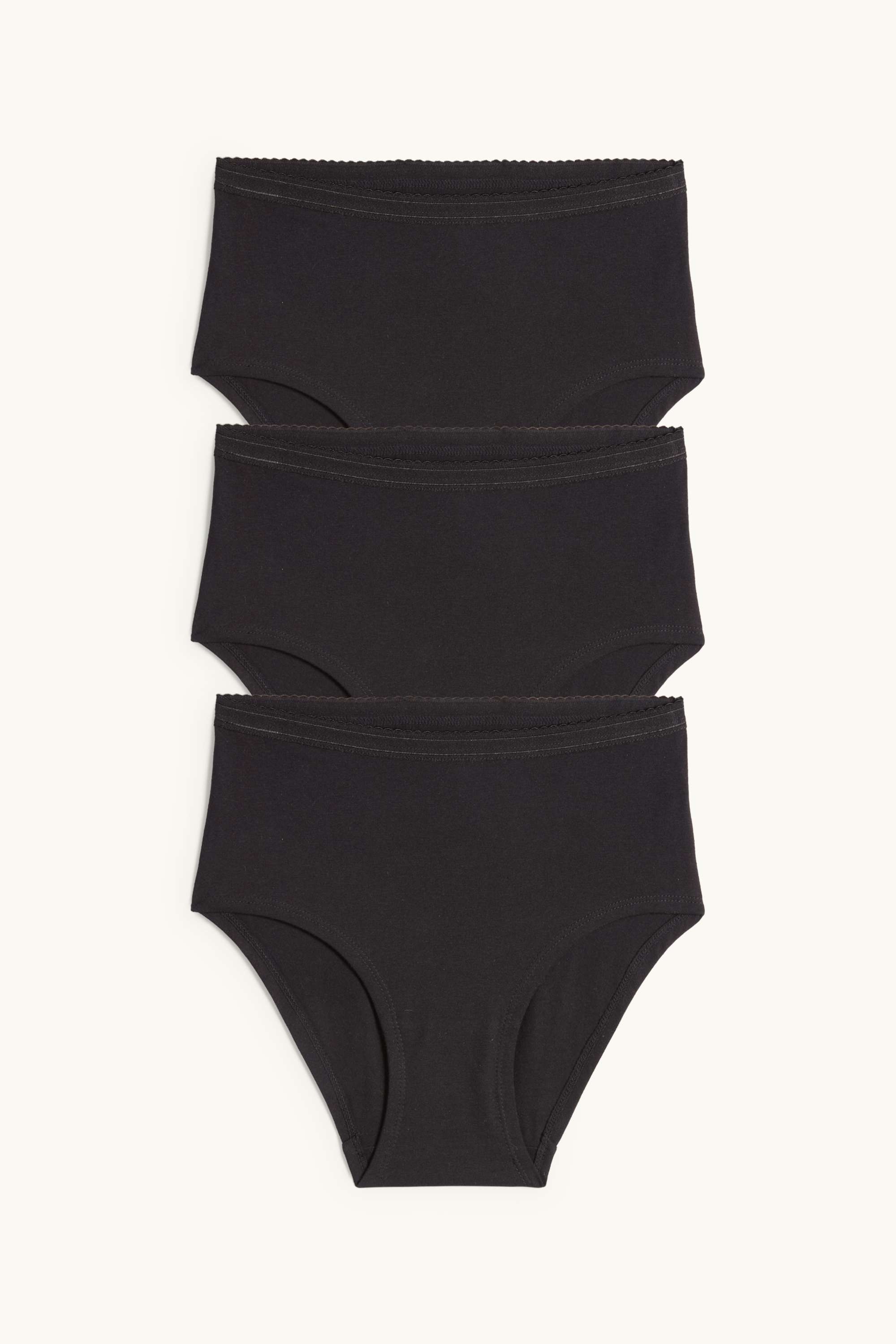 Multipack of 3 - knickers black