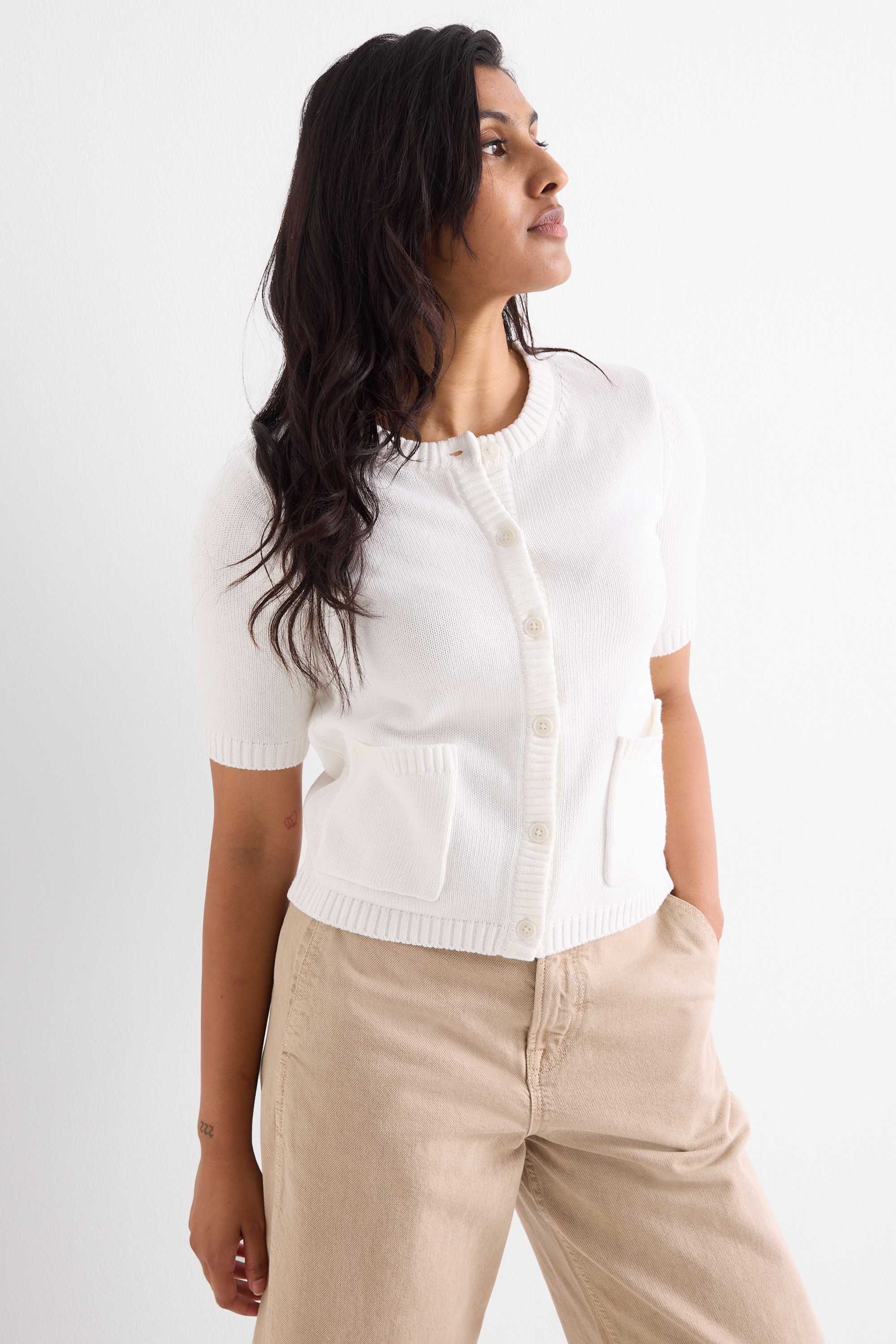 Cardigan white