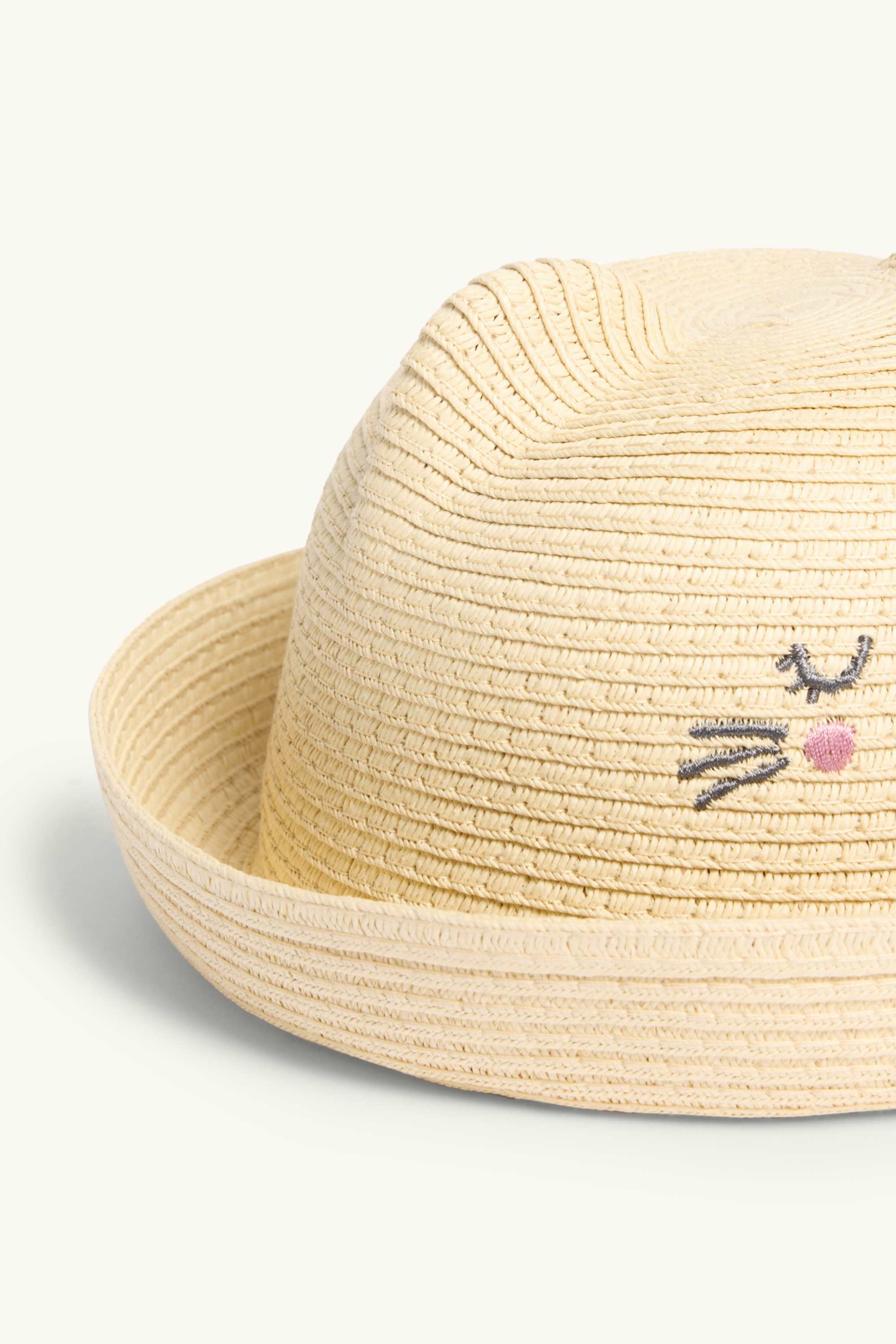 Cat - straw hat beige