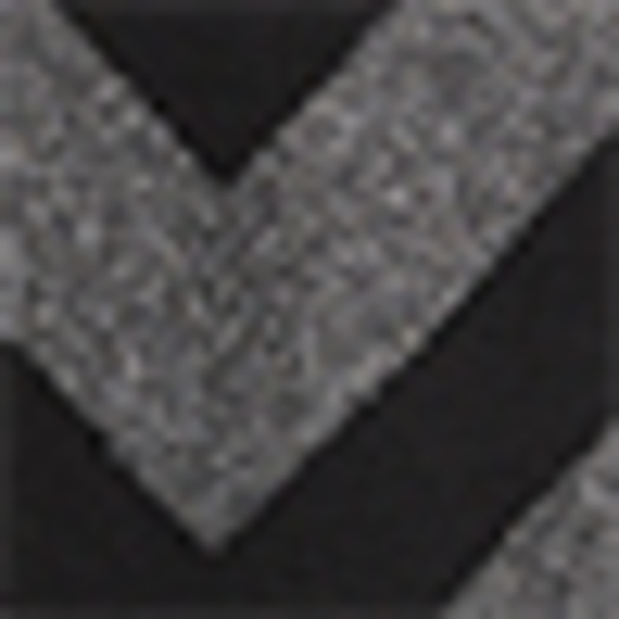 V-neck jumper - ribbed black