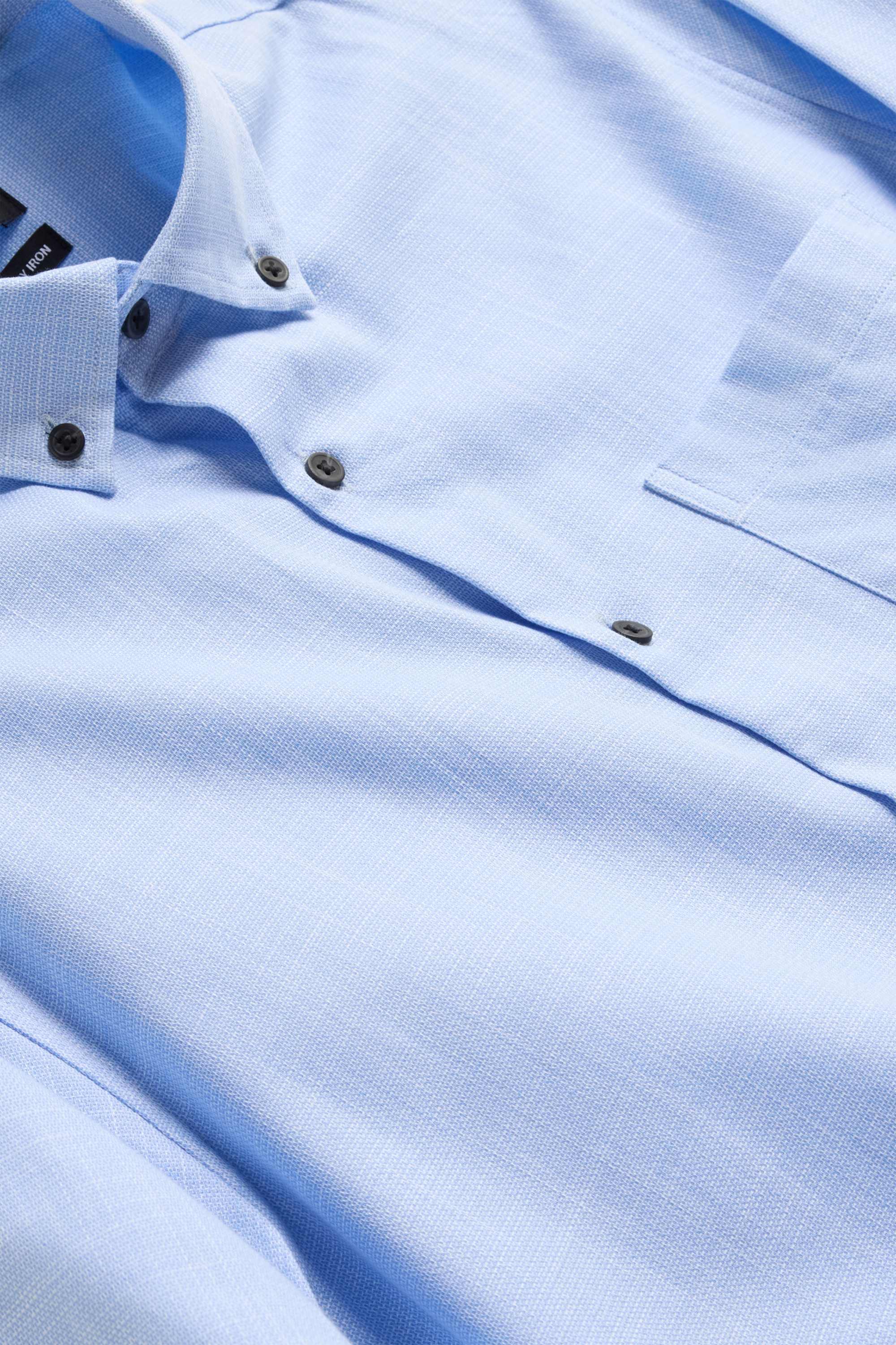 Business shirt - regular fit - button-down collar blue