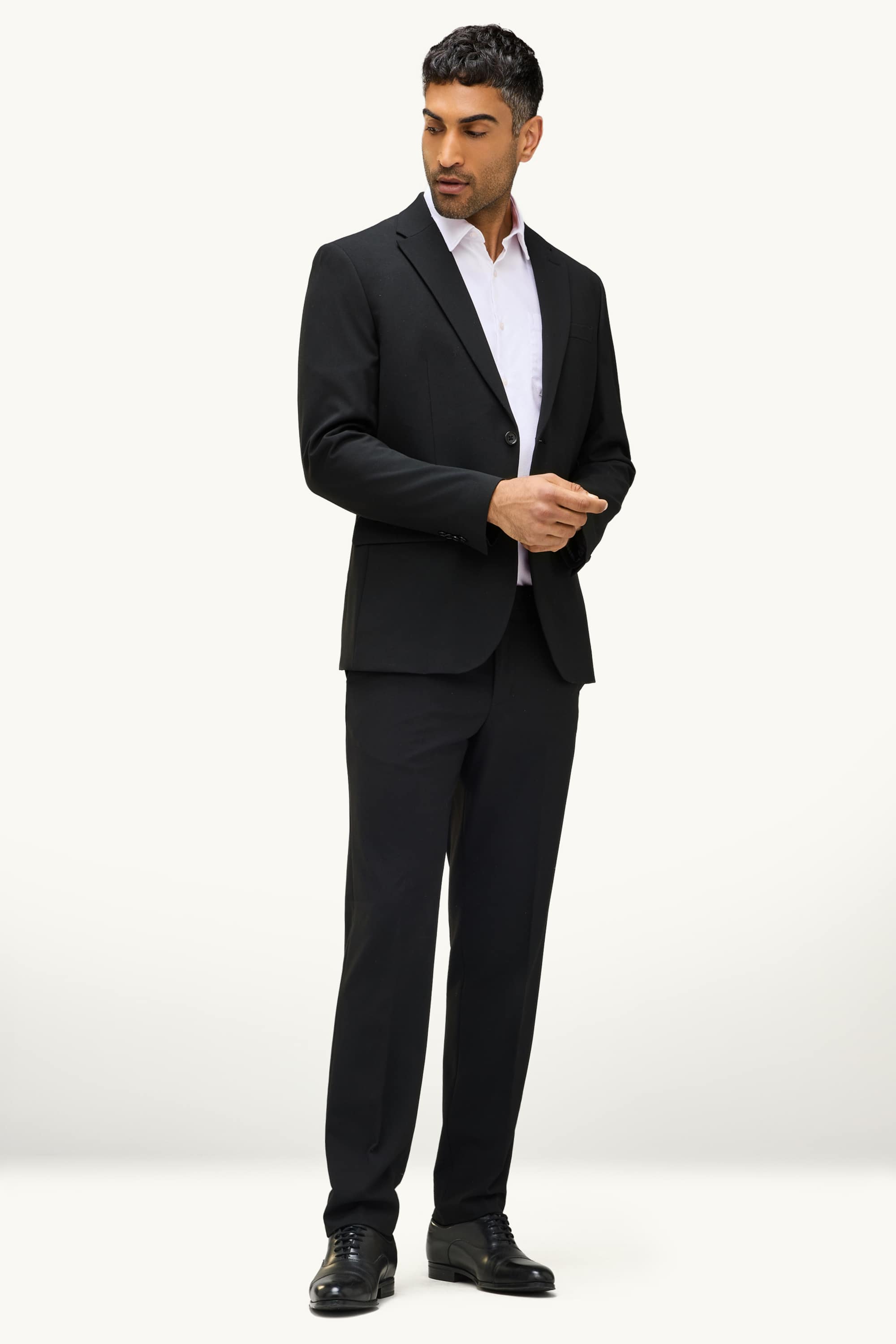 Business shirt - regular fit - kent collar - textured white