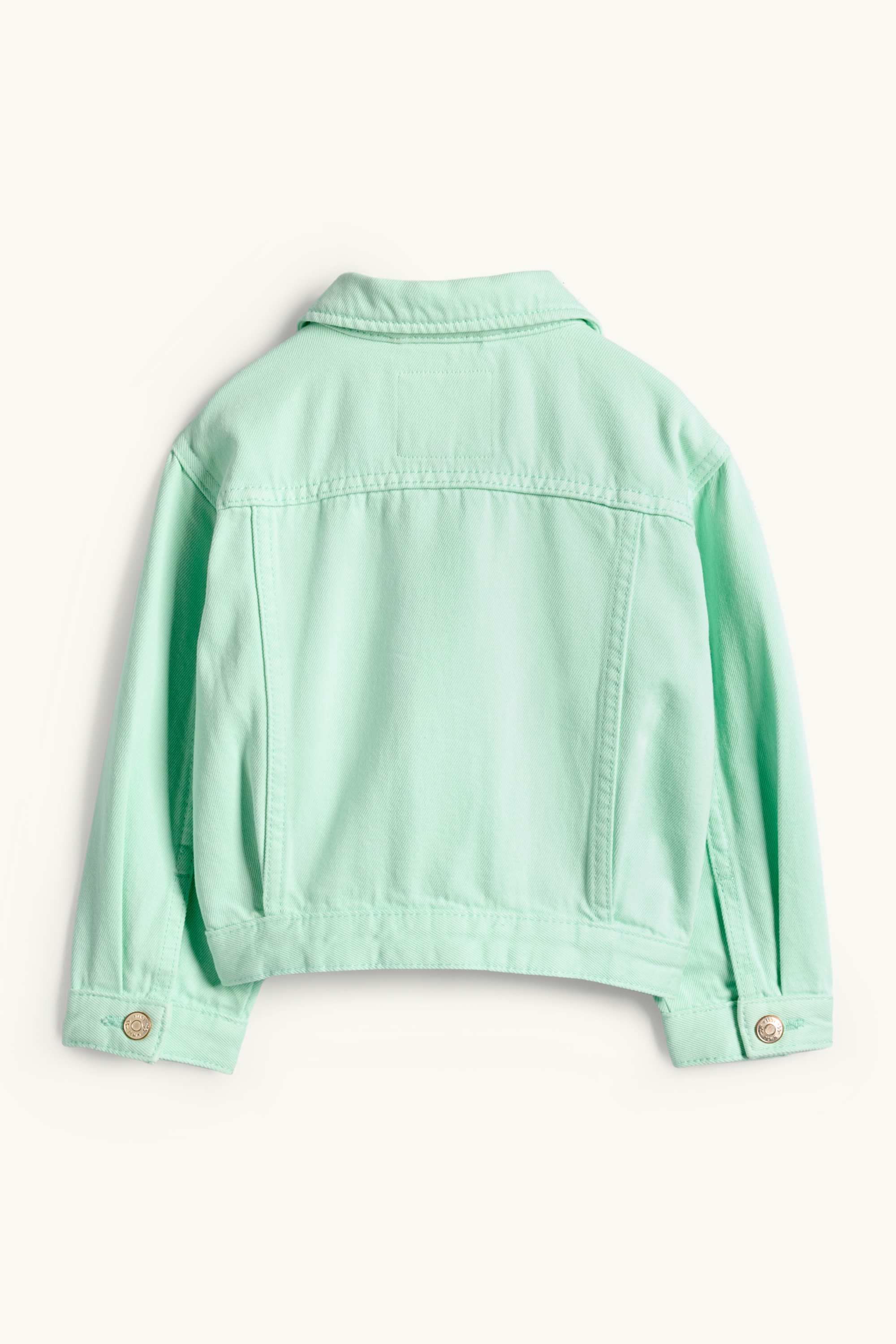 Denim jacket mint green