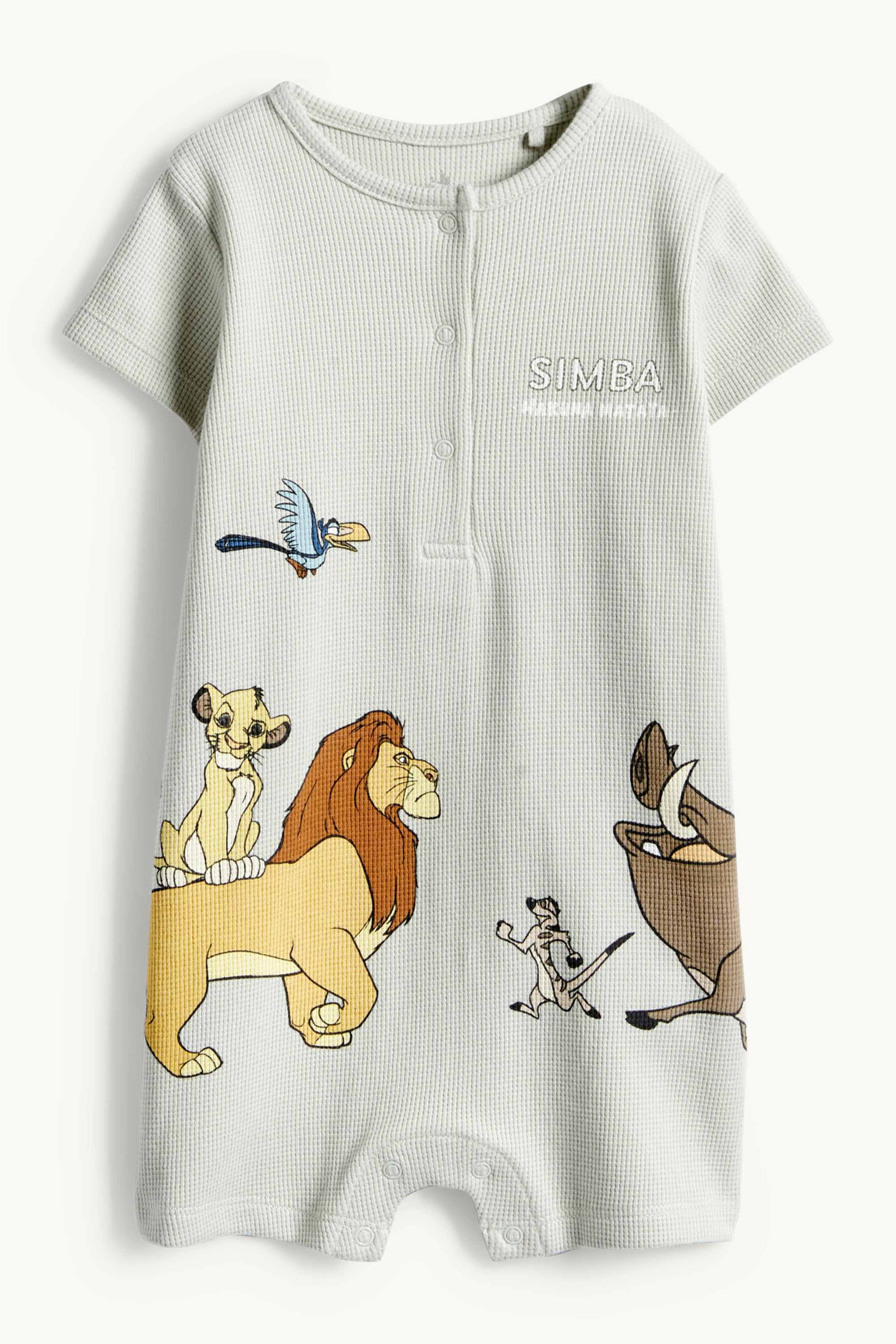 The Lion King - baby sleepsuit - textured mint green