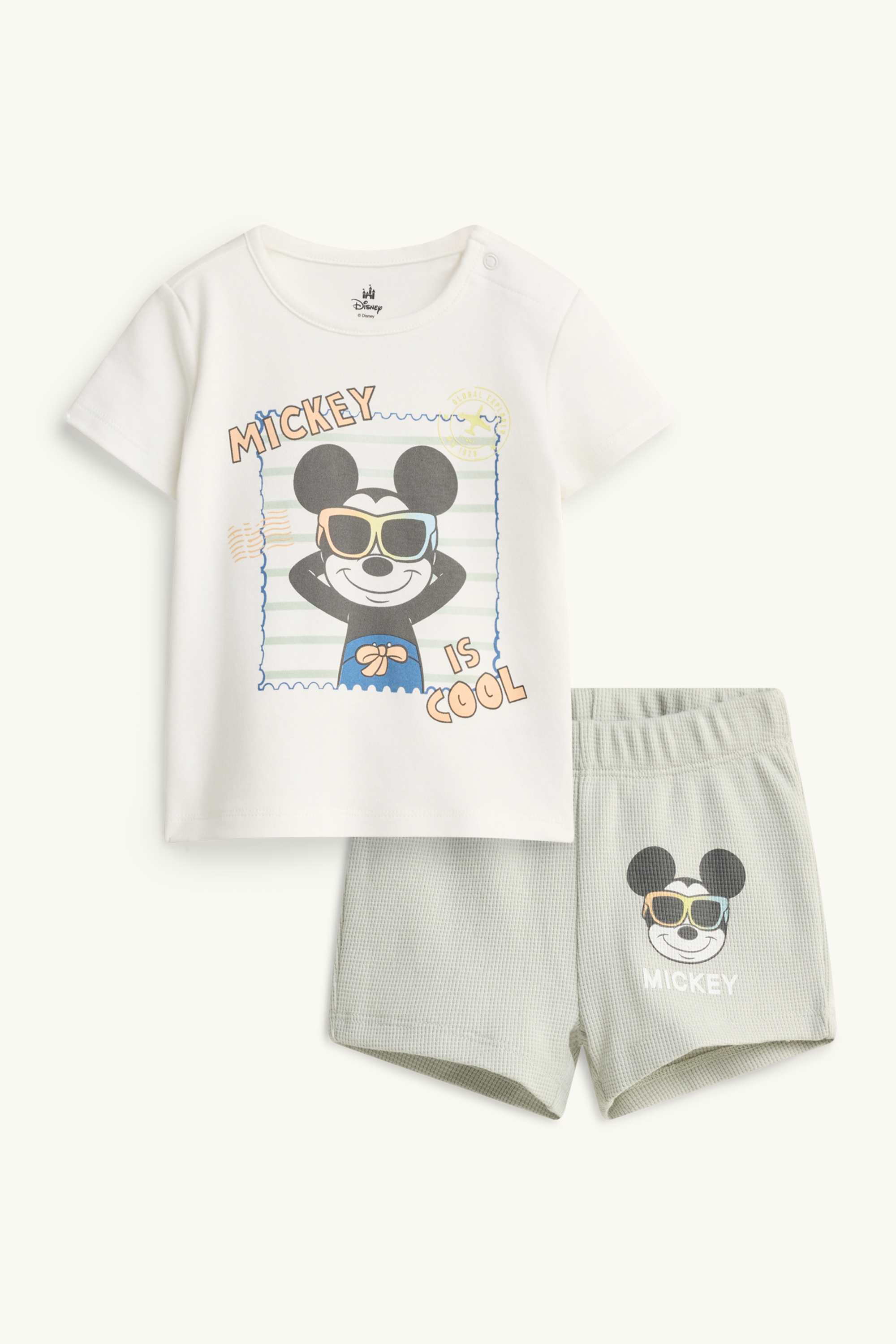 Mickey Mouse - baby pyjamas - set of 2 green
