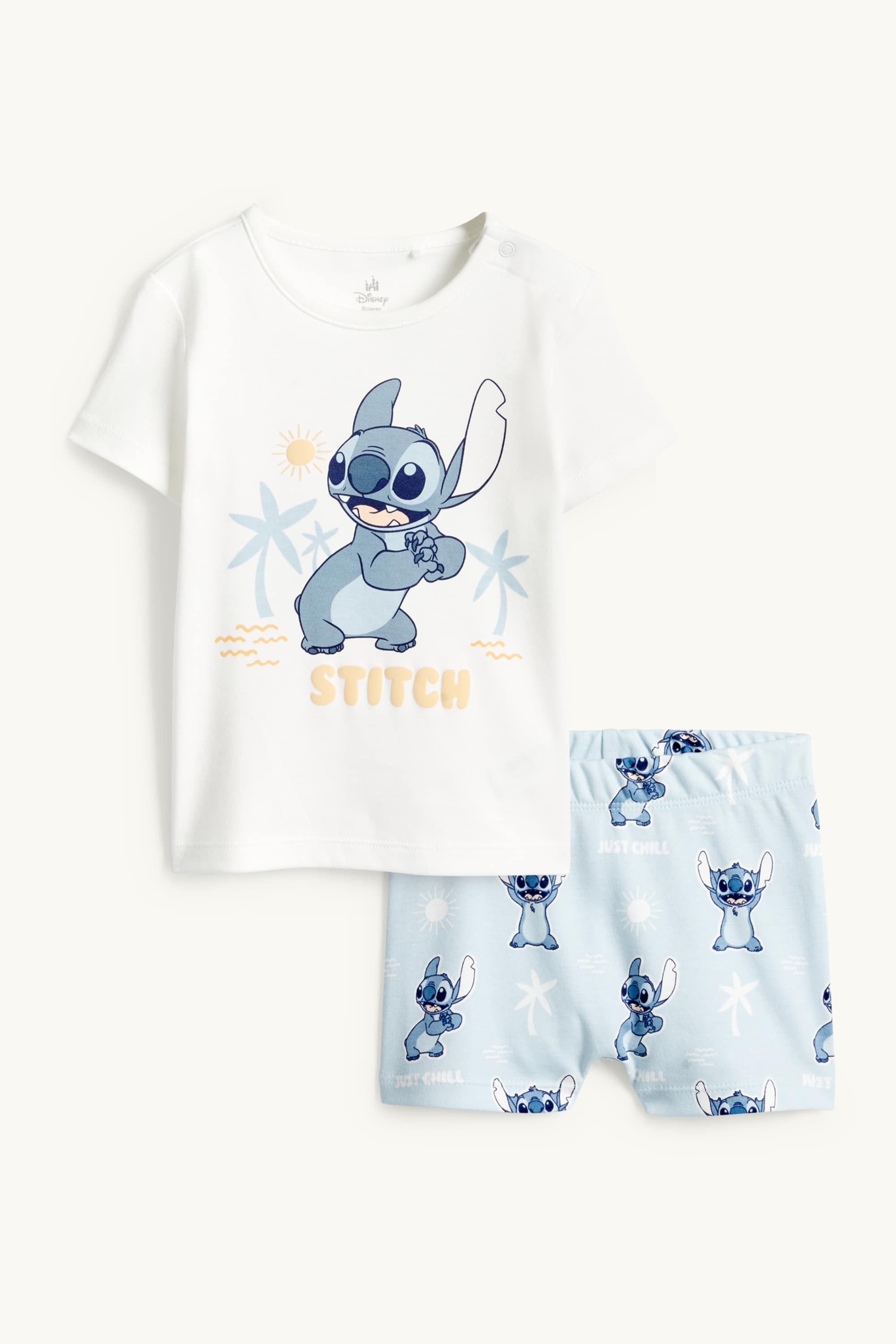 Lilo & Stitch - baby pyjamas - 2 piece white