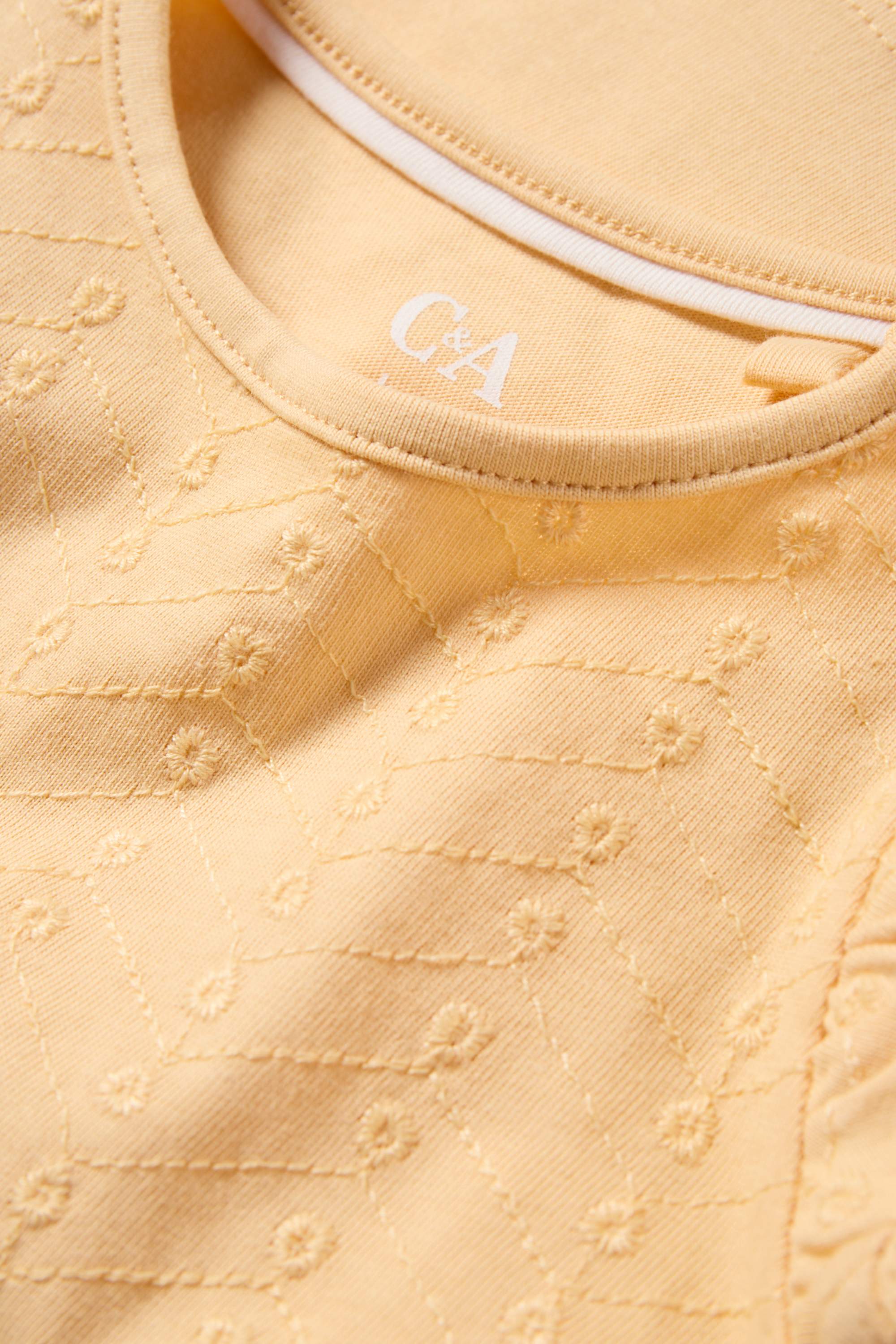 Baby short sleeve T-shirt yellow