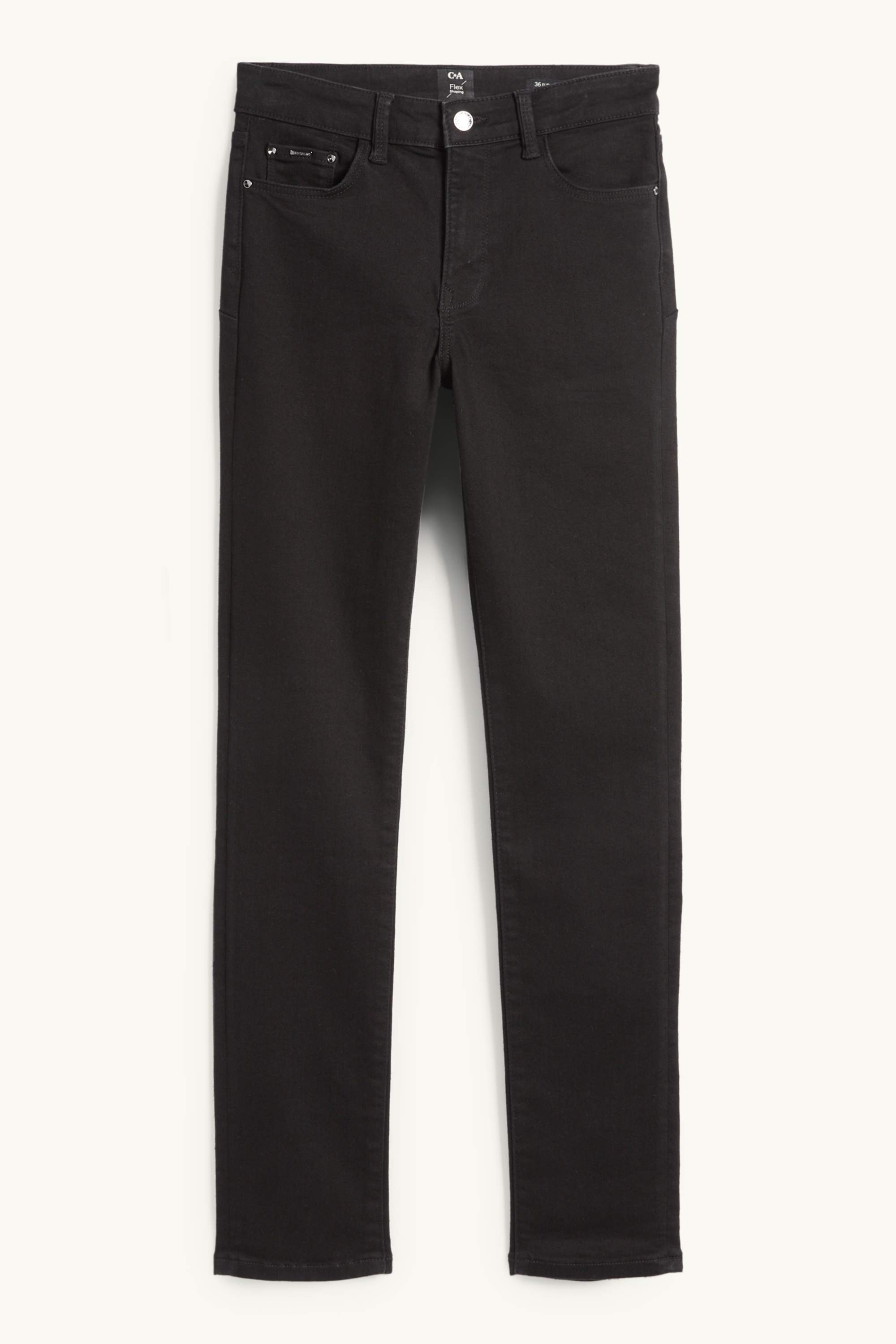 Slim jeans - mid-rise waist - shaping jeans black
