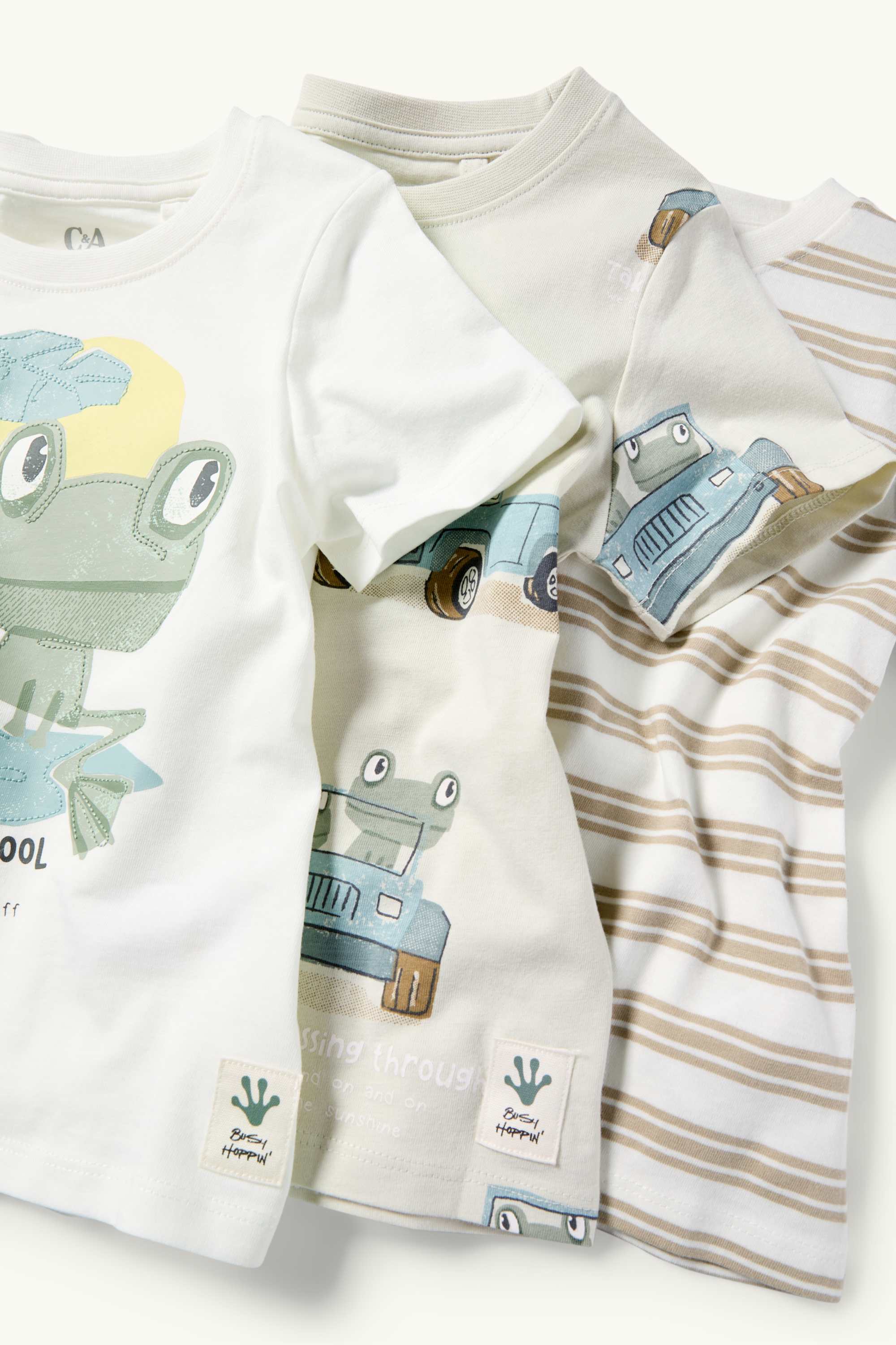 Multipack of 3 - frog - short sleeve T-shirt white