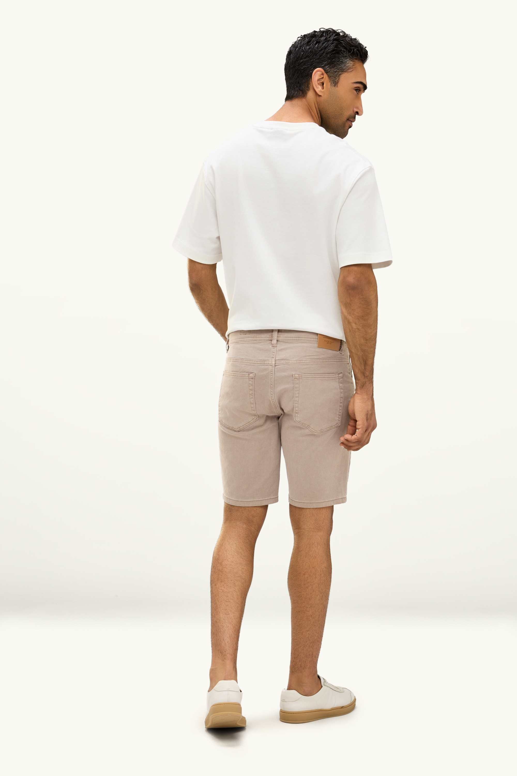 Denim shorts - Flex denim-brown