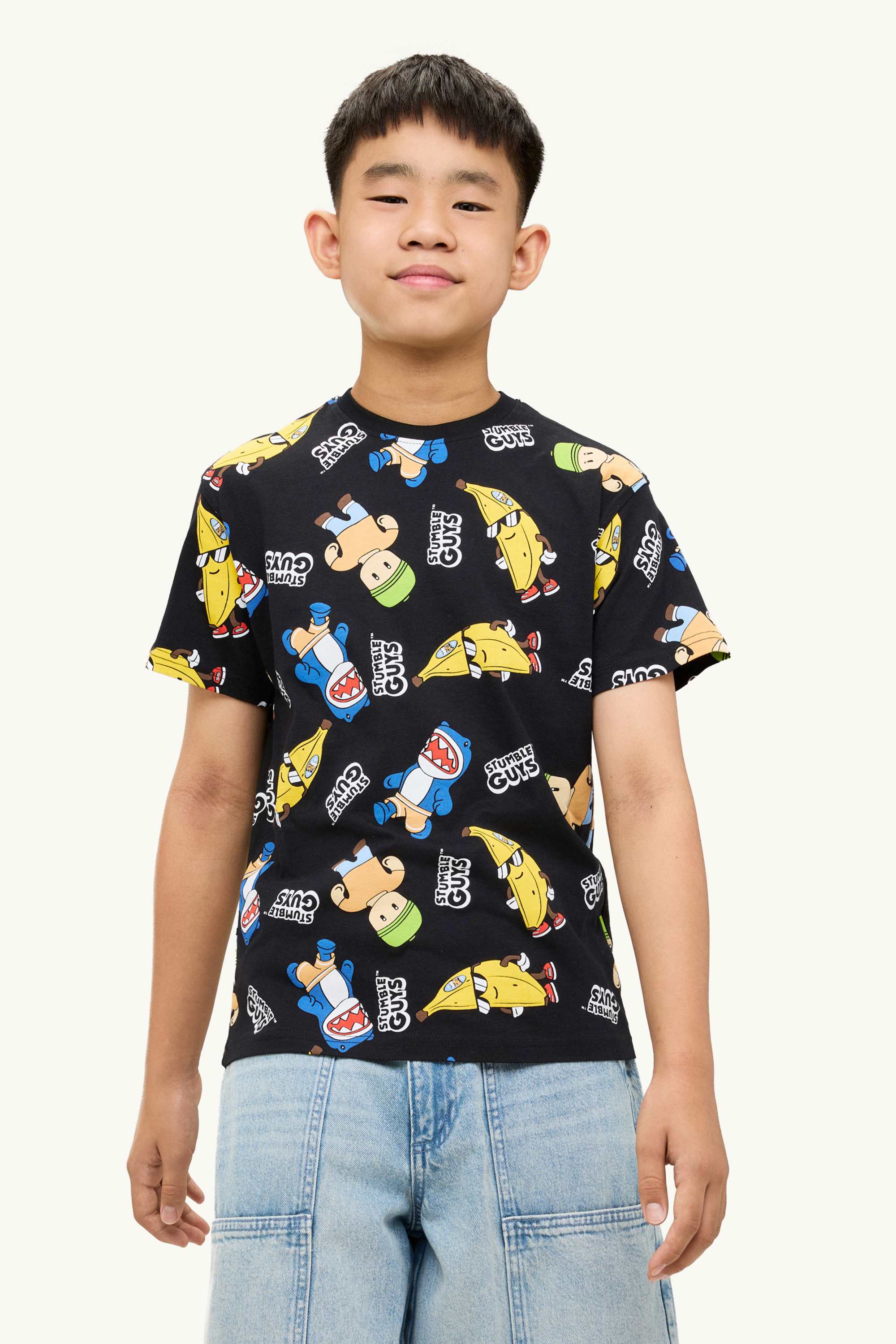 Multipack of 2 - Stumble Guys - short sleeve T-shirt white / black