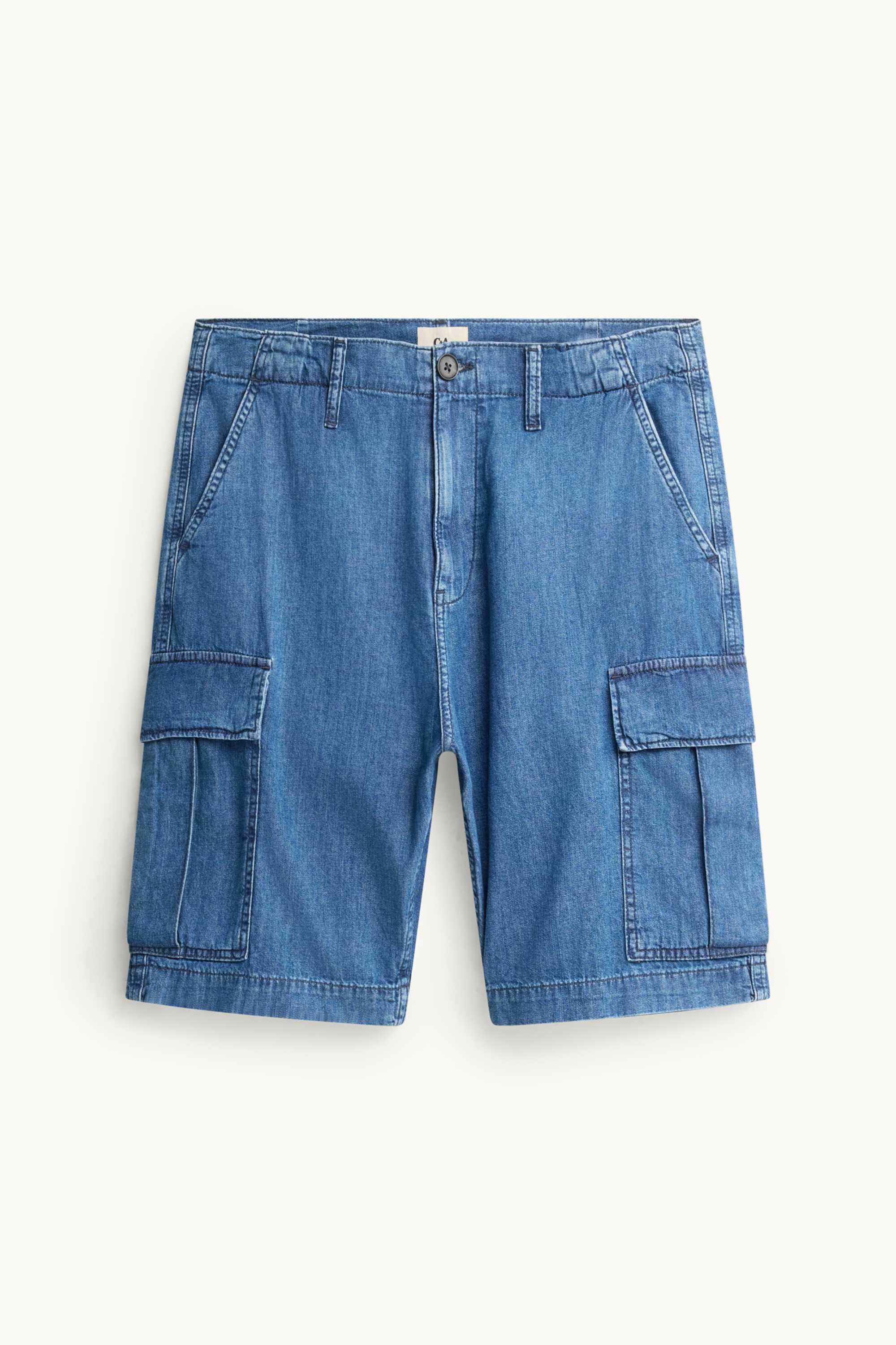 Denim cargo shorts blue