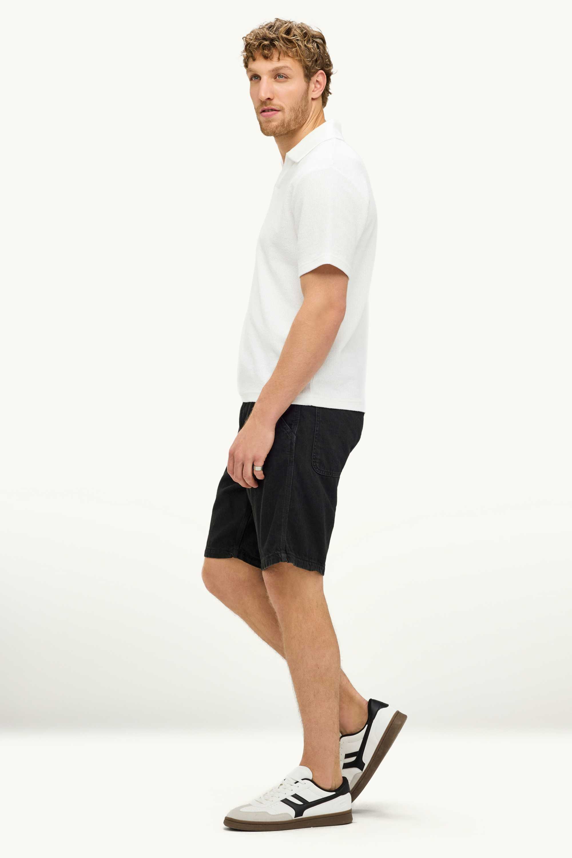 Denim Bermuda shorts - relaxed fit black