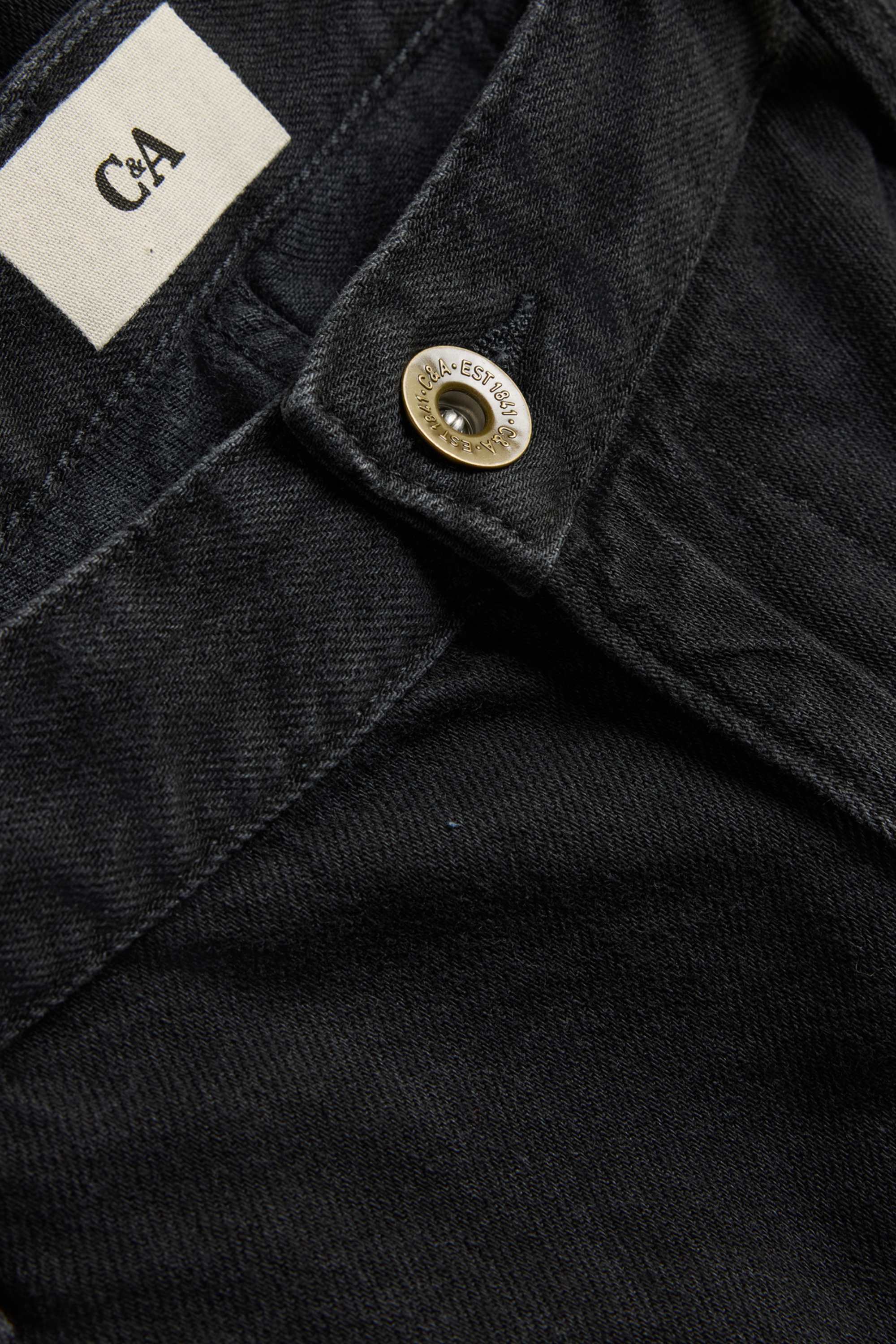 Denim Bermuda shorts - relaxed fit black