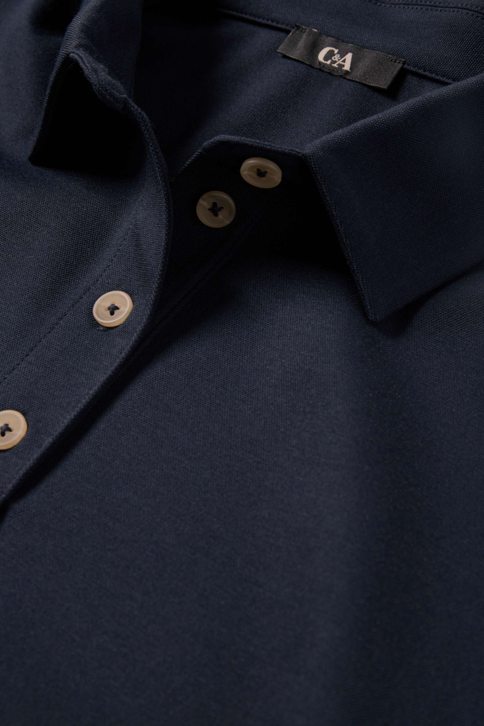 Polo shirt - relaxed fit dark blue